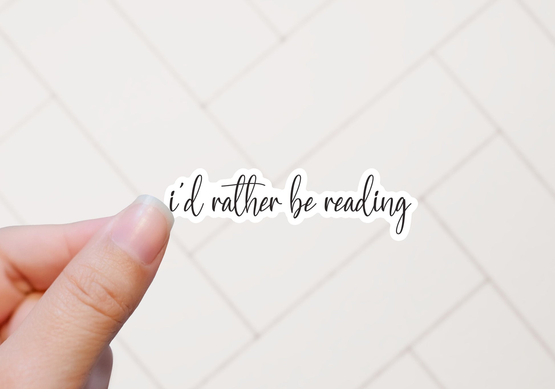 I'd Rather Be Reading Sticker
