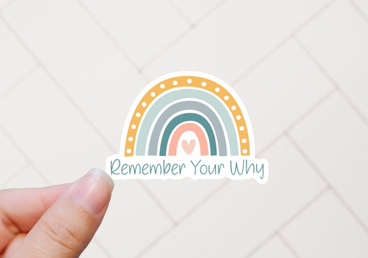 Remember Your Why Motivational Sticker
