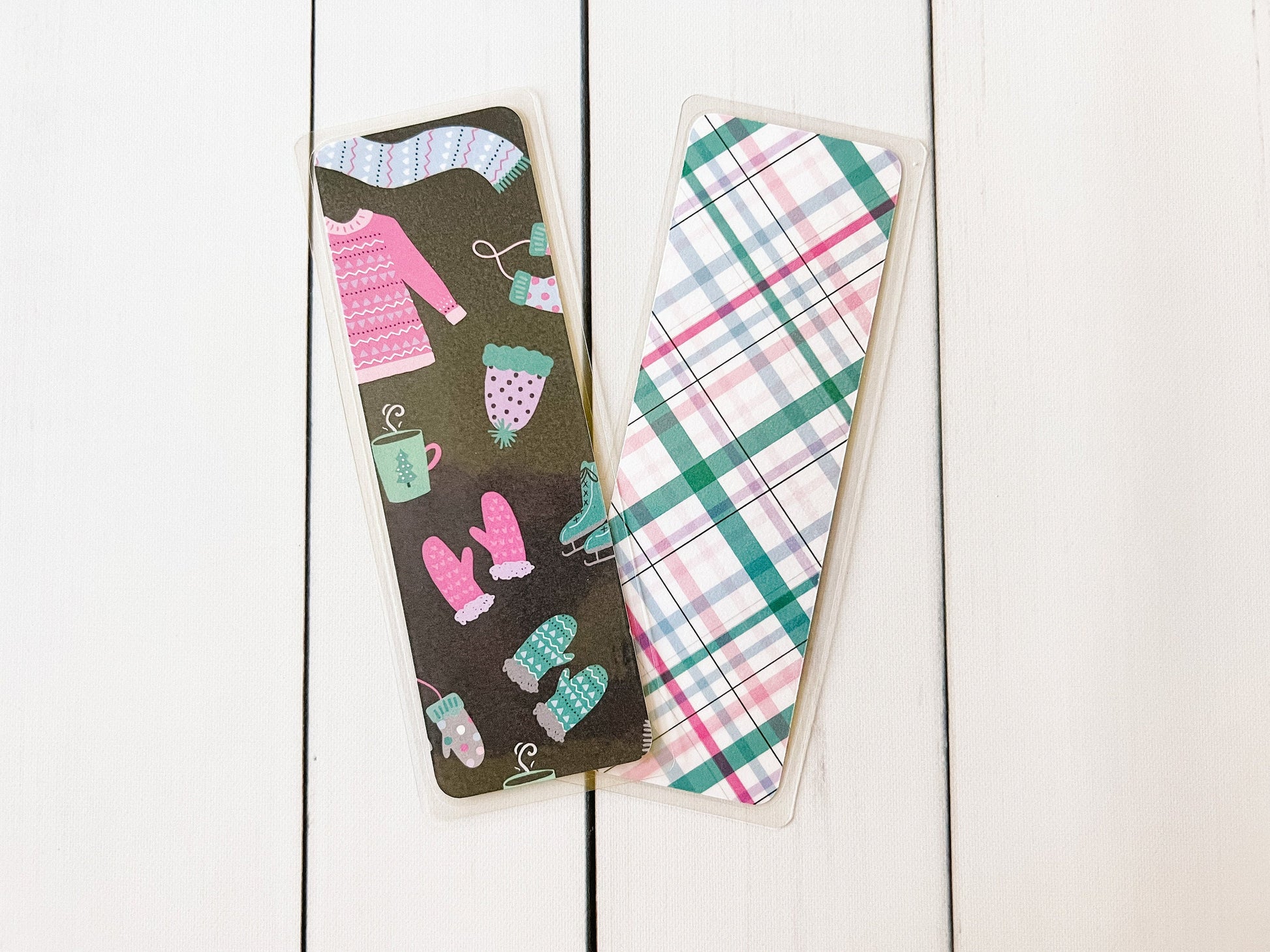 Pink Winter Bookmark