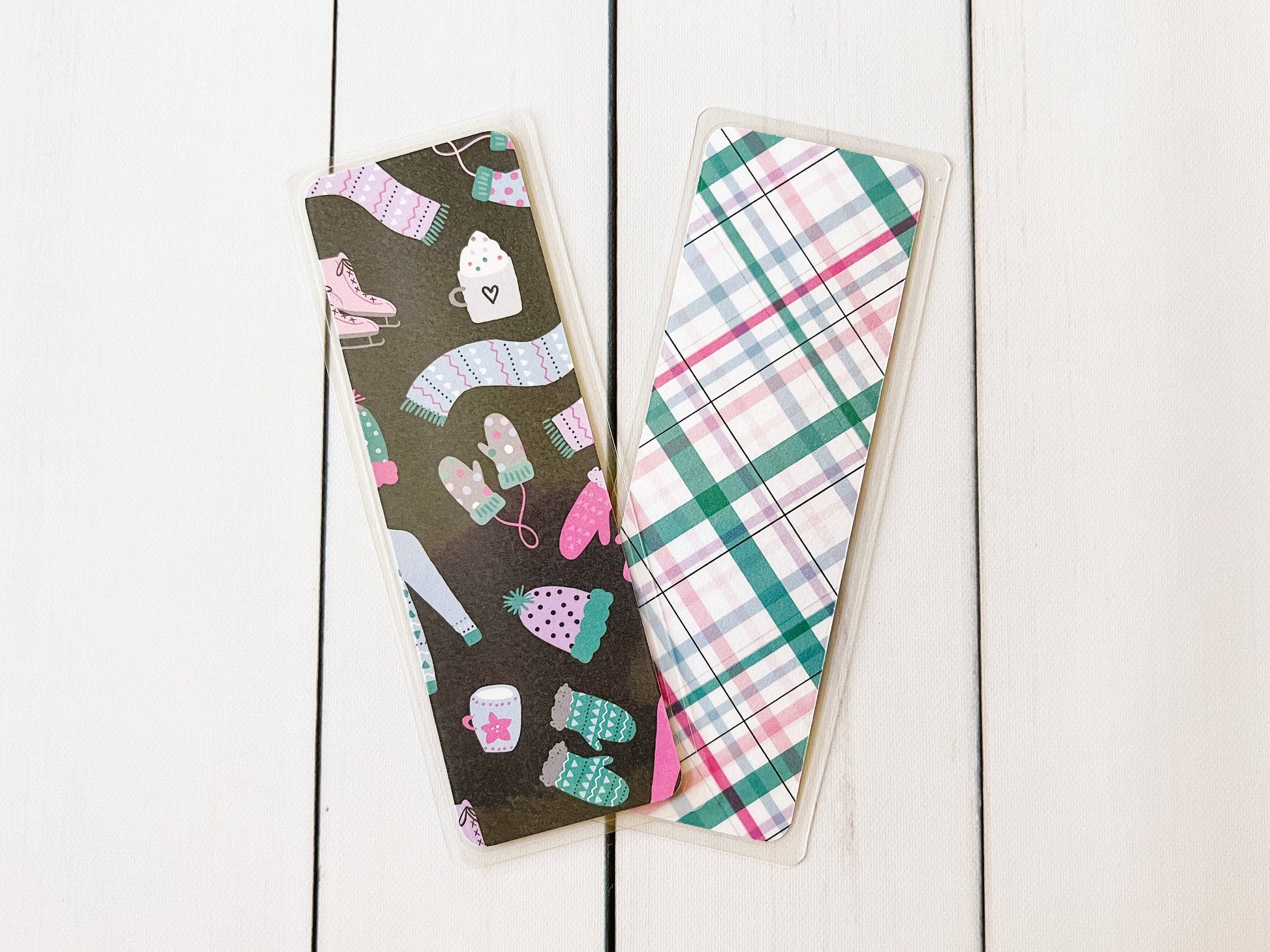 Pink Winter Bookmark