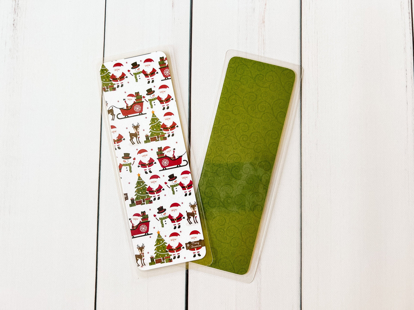 Santa & Reindeer Christmas Bookmarks