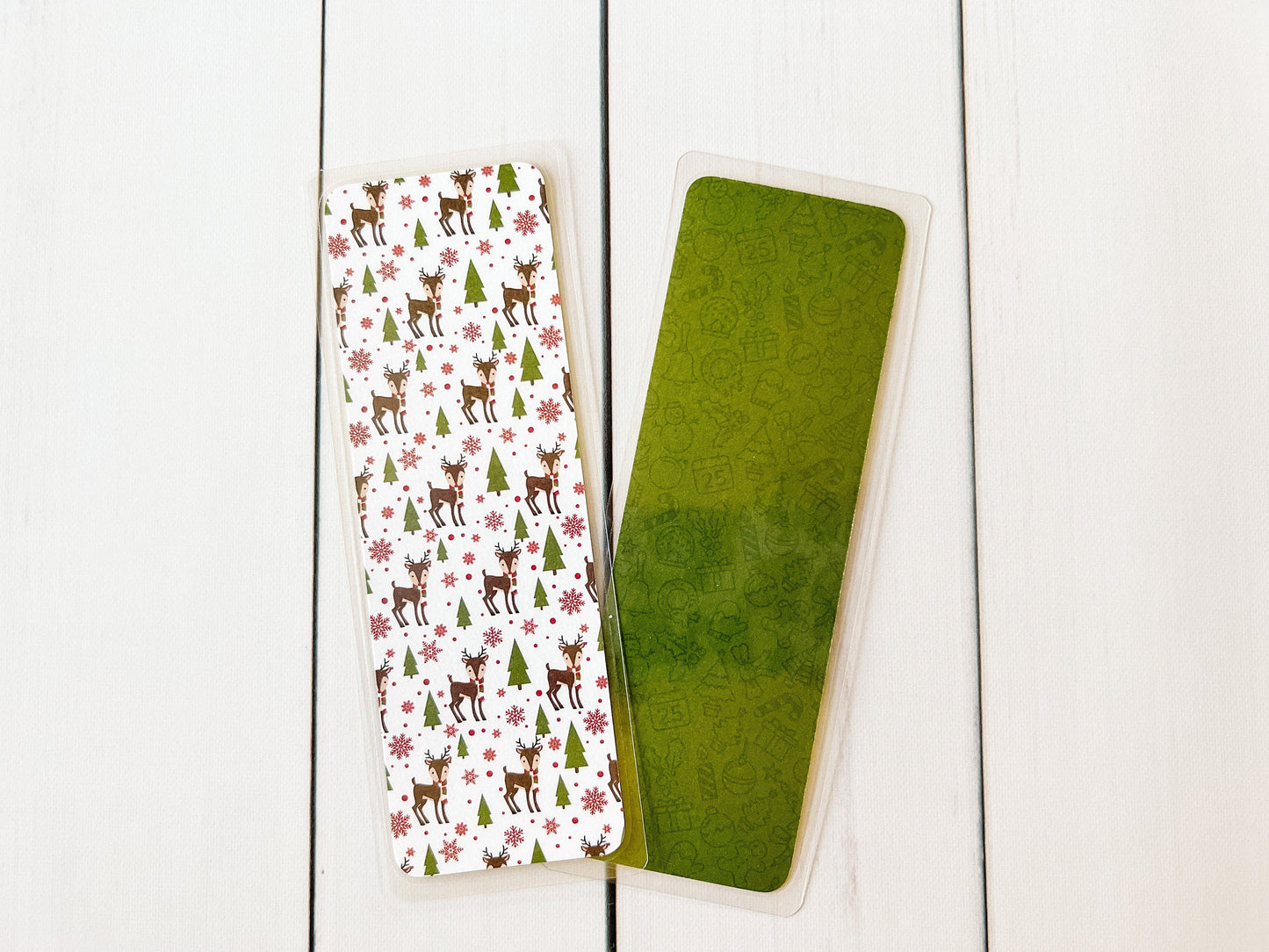 Santa & Reindeer Christmas Bookmarks