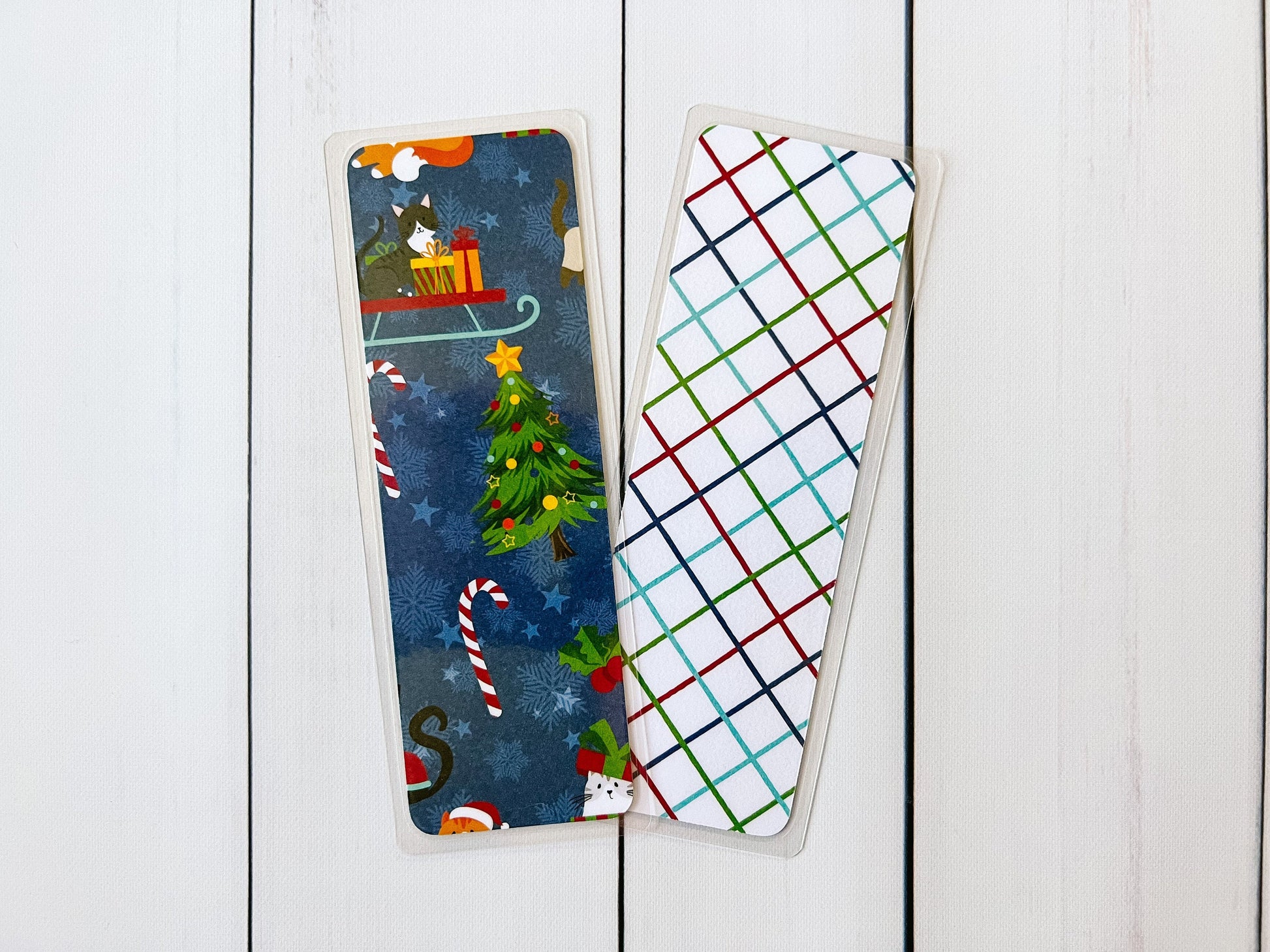 Cats Christmas Bookmark