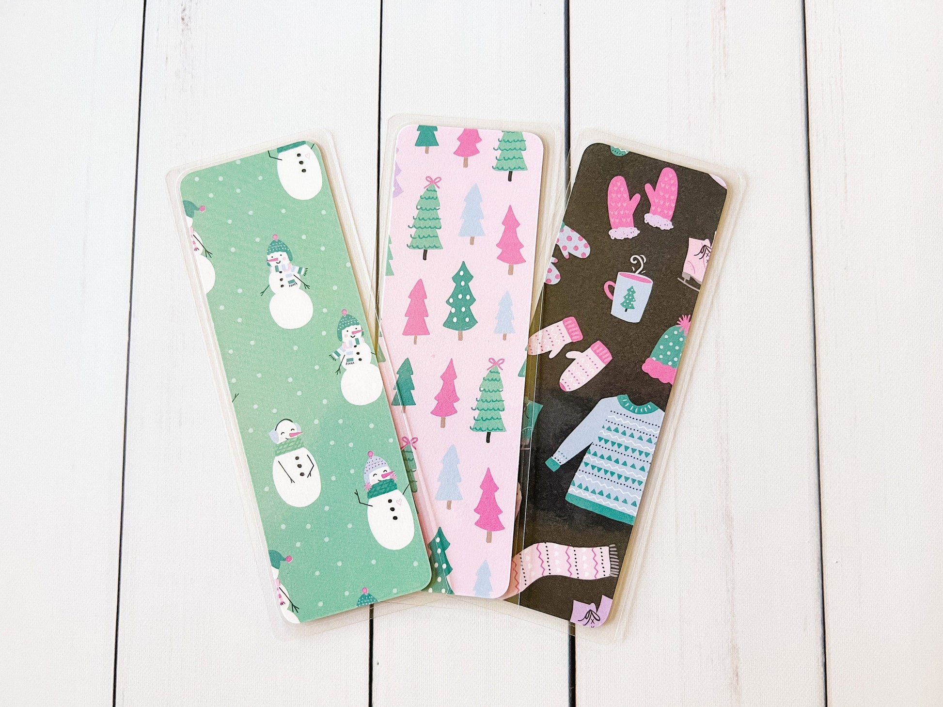 Pink Winter Bookmark
