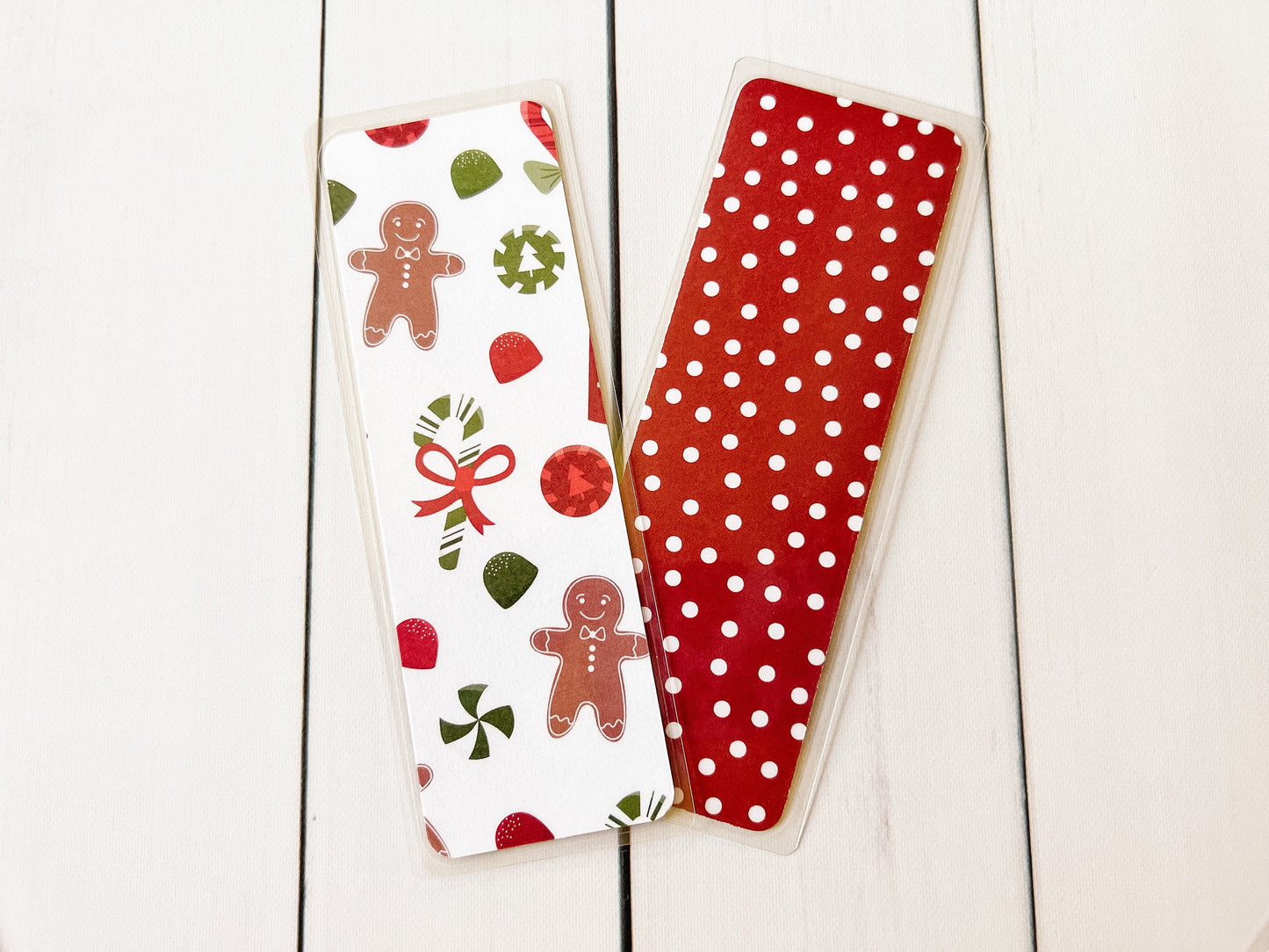 Holly Jolly Hot Cocoa & Gingerbread Christmas Bookmark