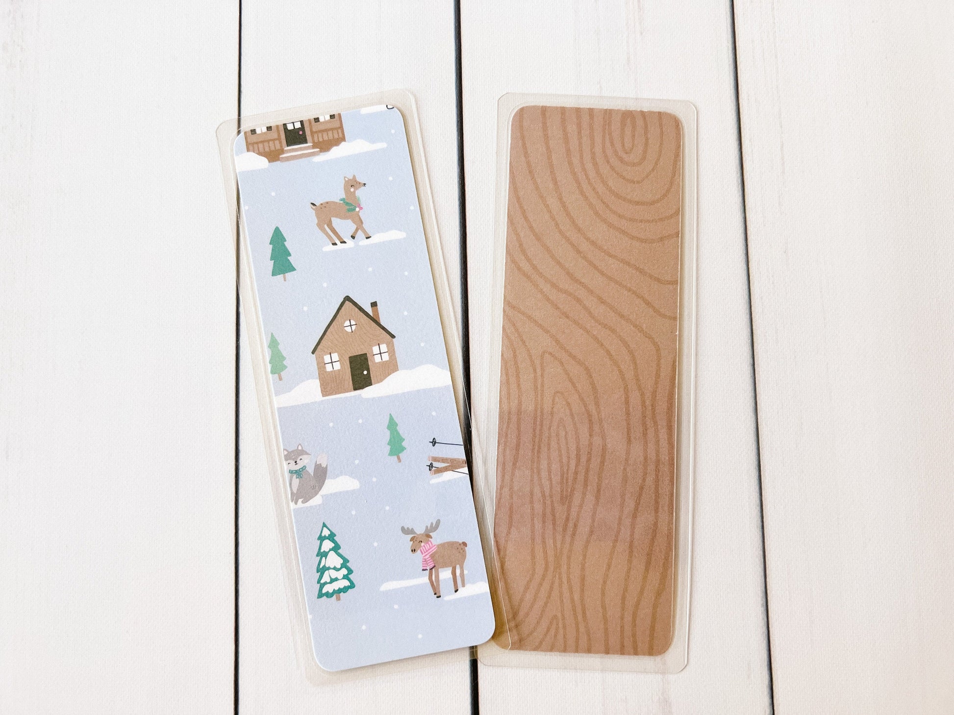 Snowy Day Winter Christmas Bookmark