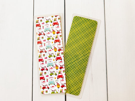 Santa's Scooter Christmas Bookmark