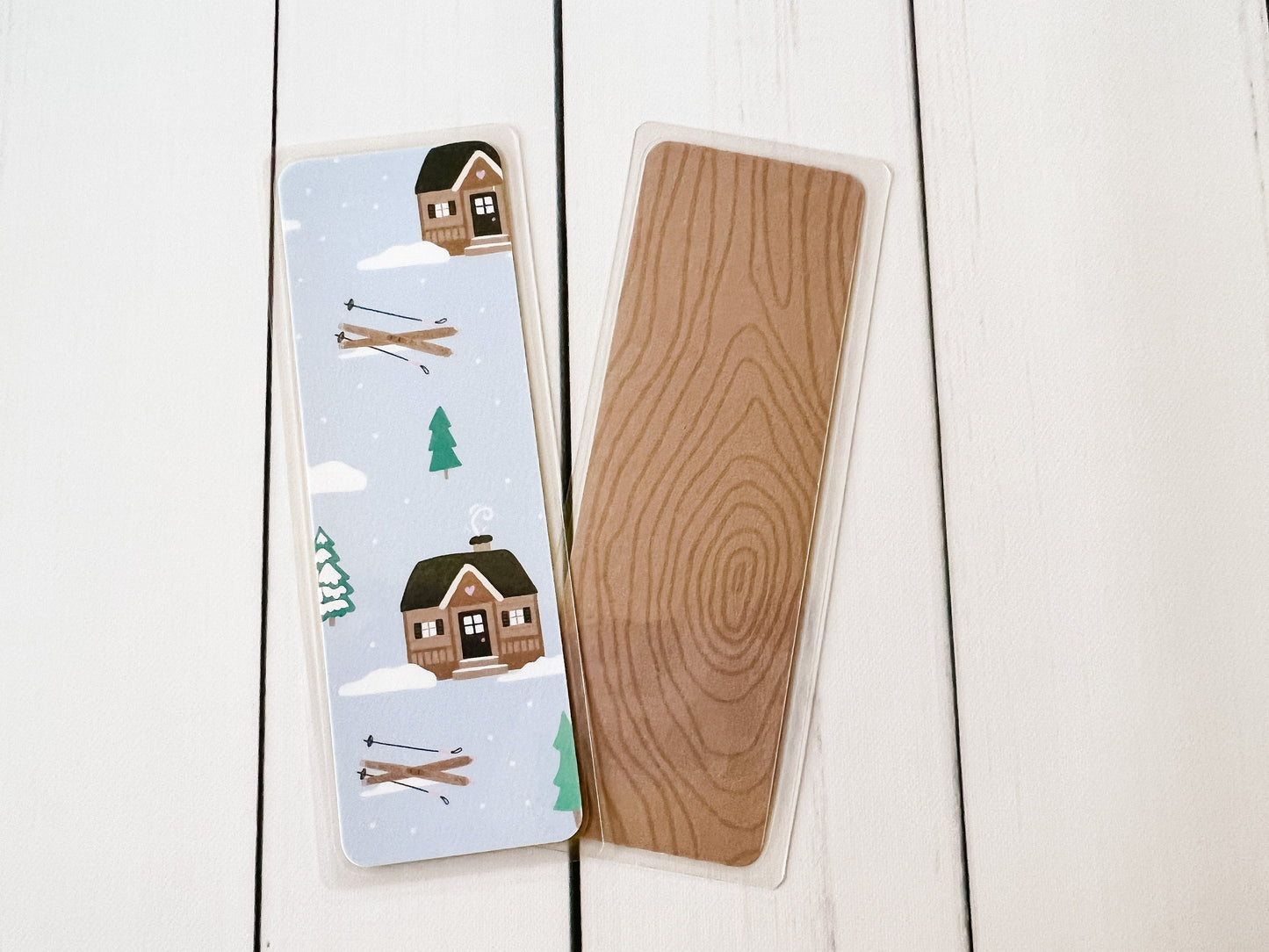 Snowy Day Winter Christmas Bookmark