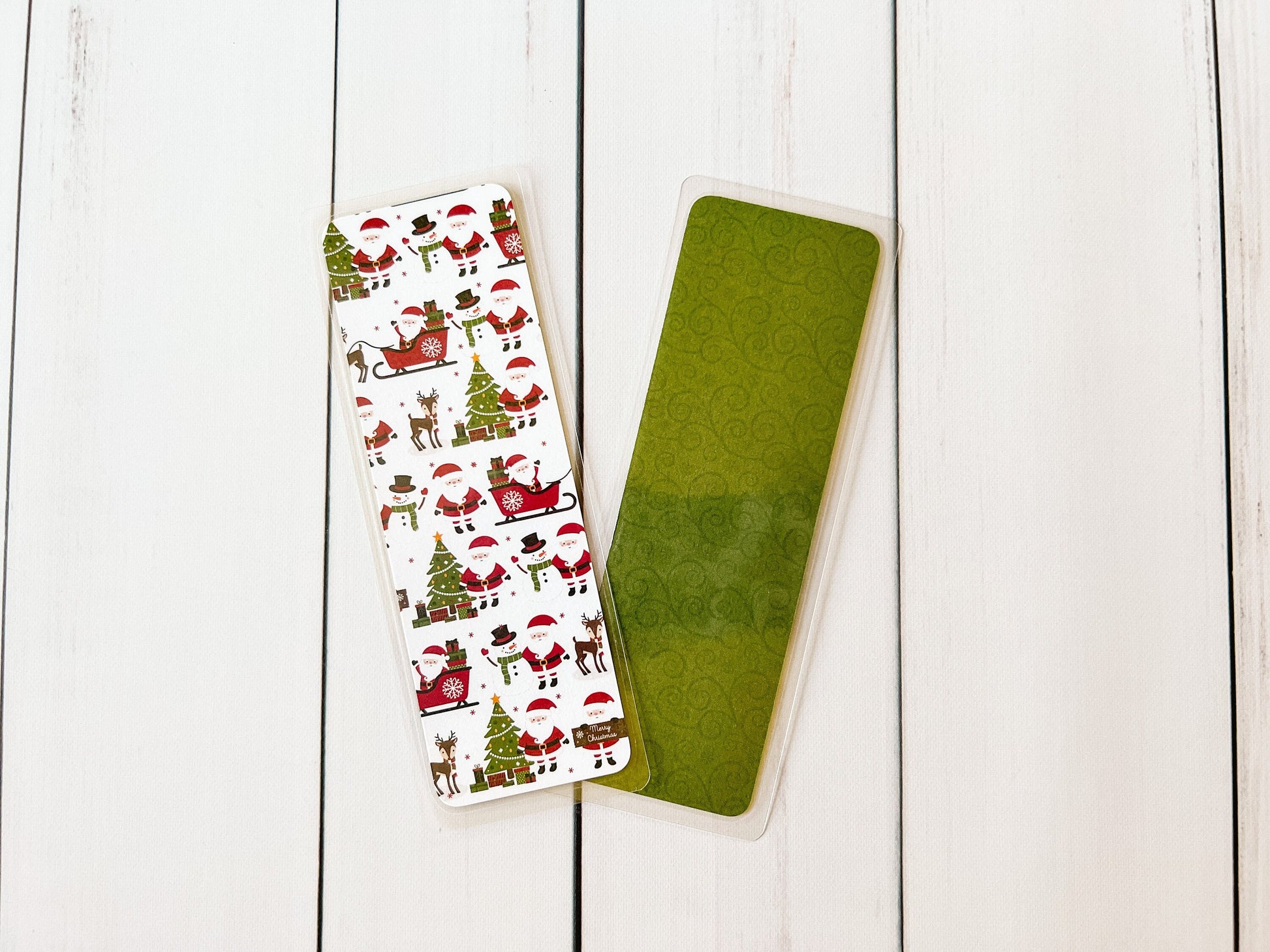 Santa & Reindeer Christmas Bookmarks