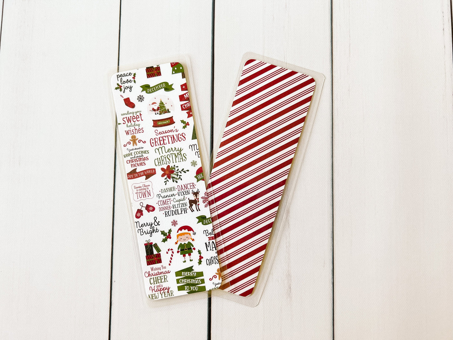 Santa & Reindeer Christmas Bookmarks