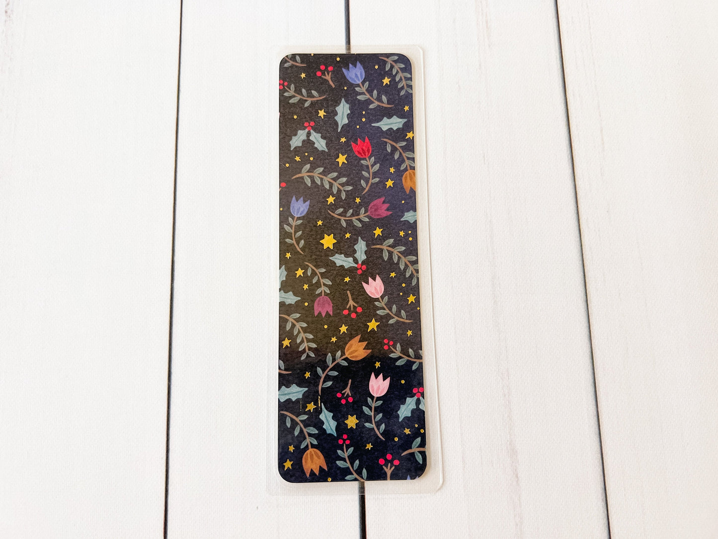 Sugar Plums Single-Sided Christmas Bookmark