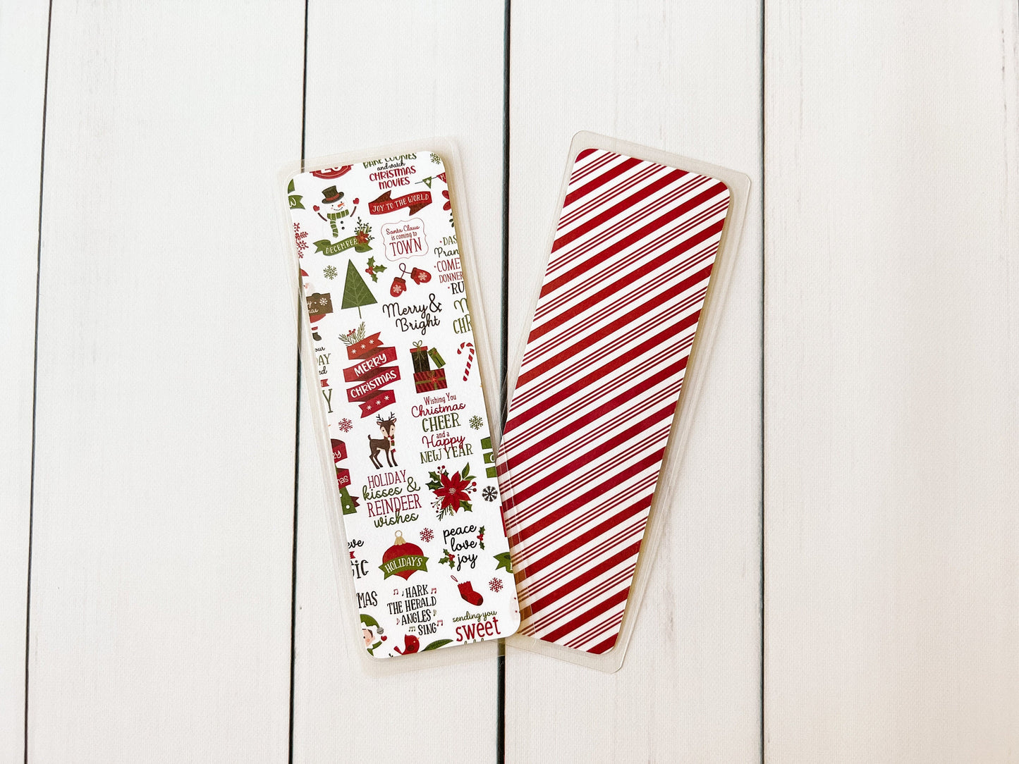 Santa & Reindeer Christmas Bookmarks