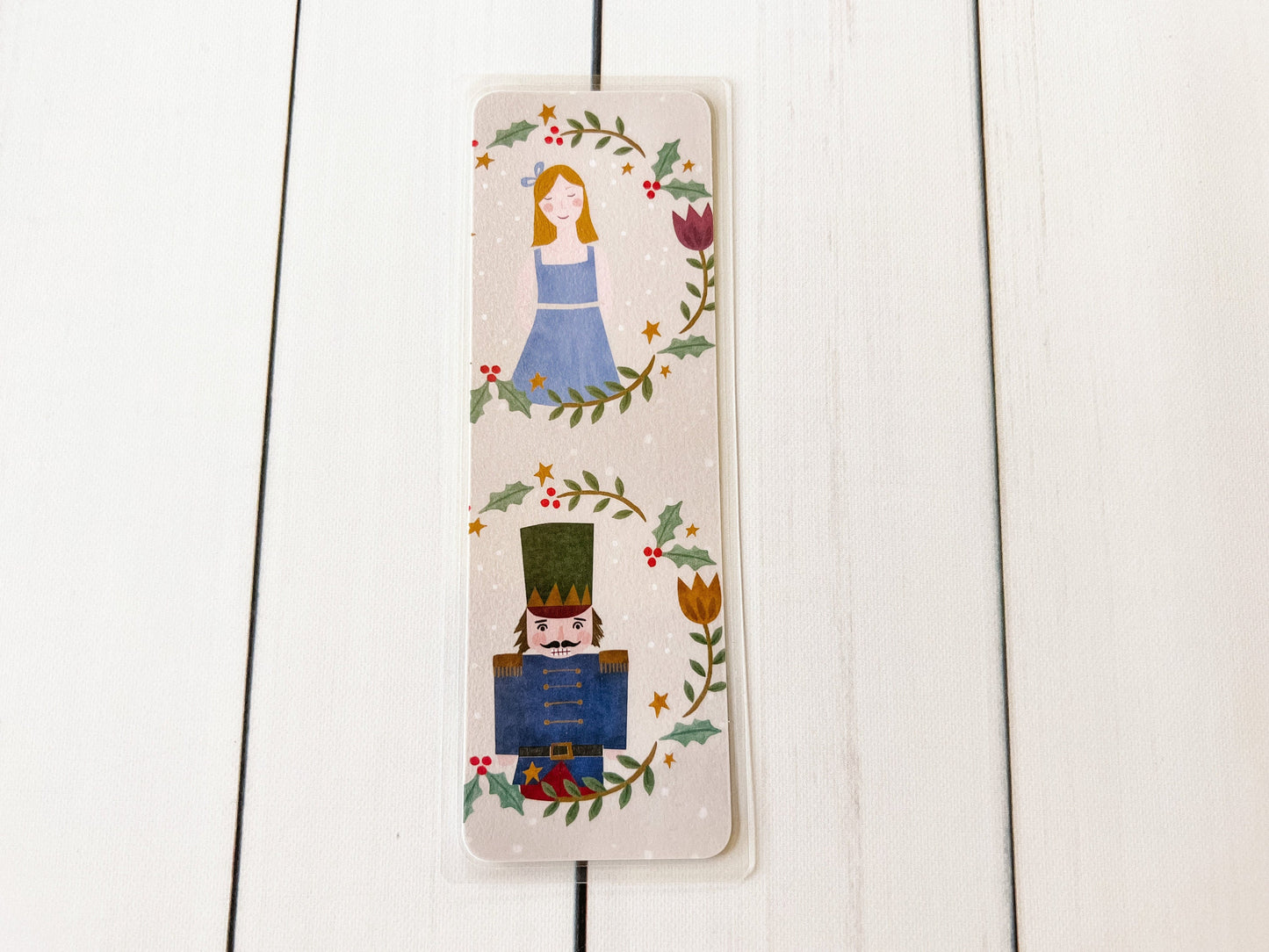 Sugar Plums Single-Sided Christmas Bookmark