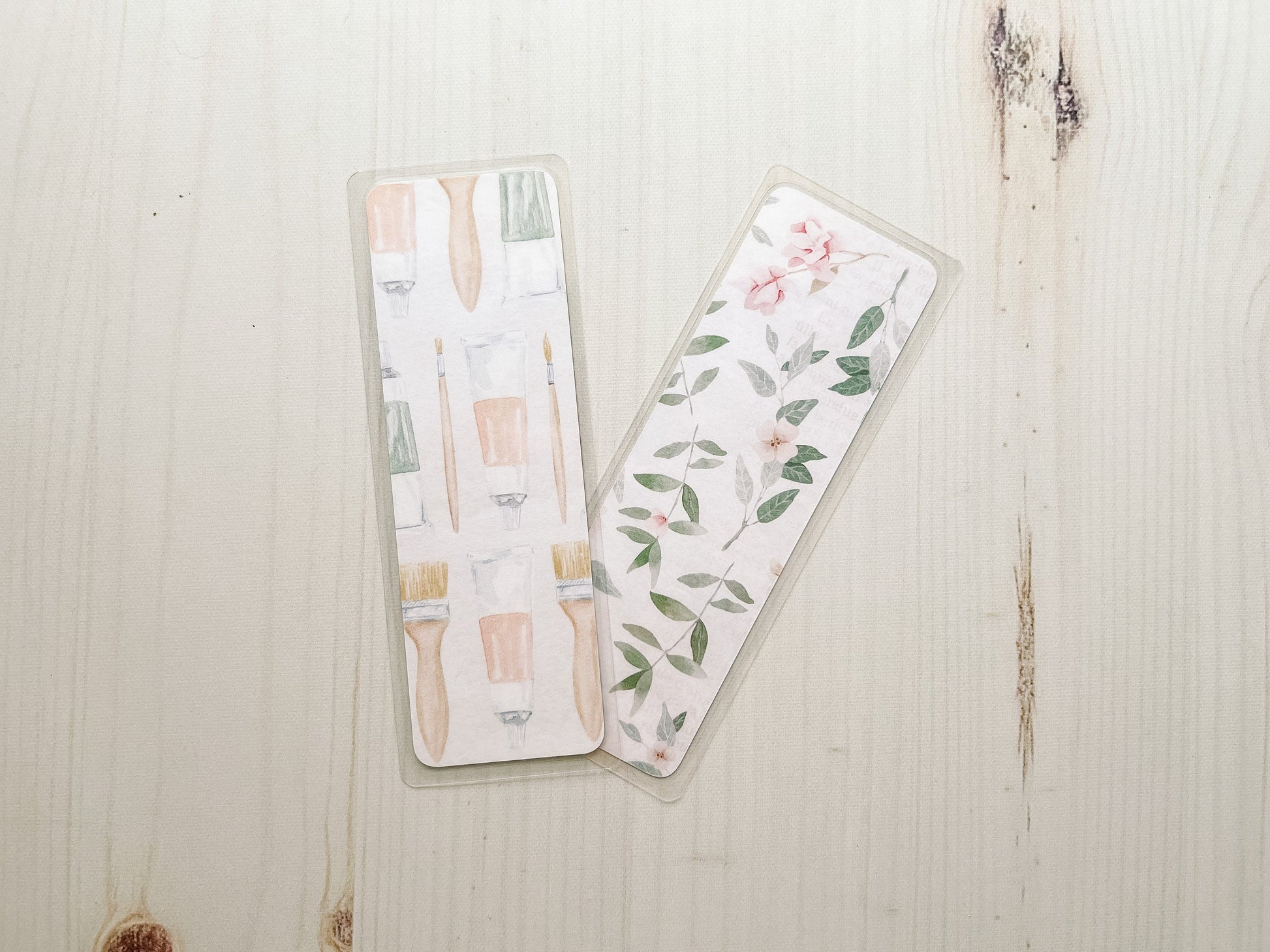 Paint & Paint Brush Painting Art Bookmark