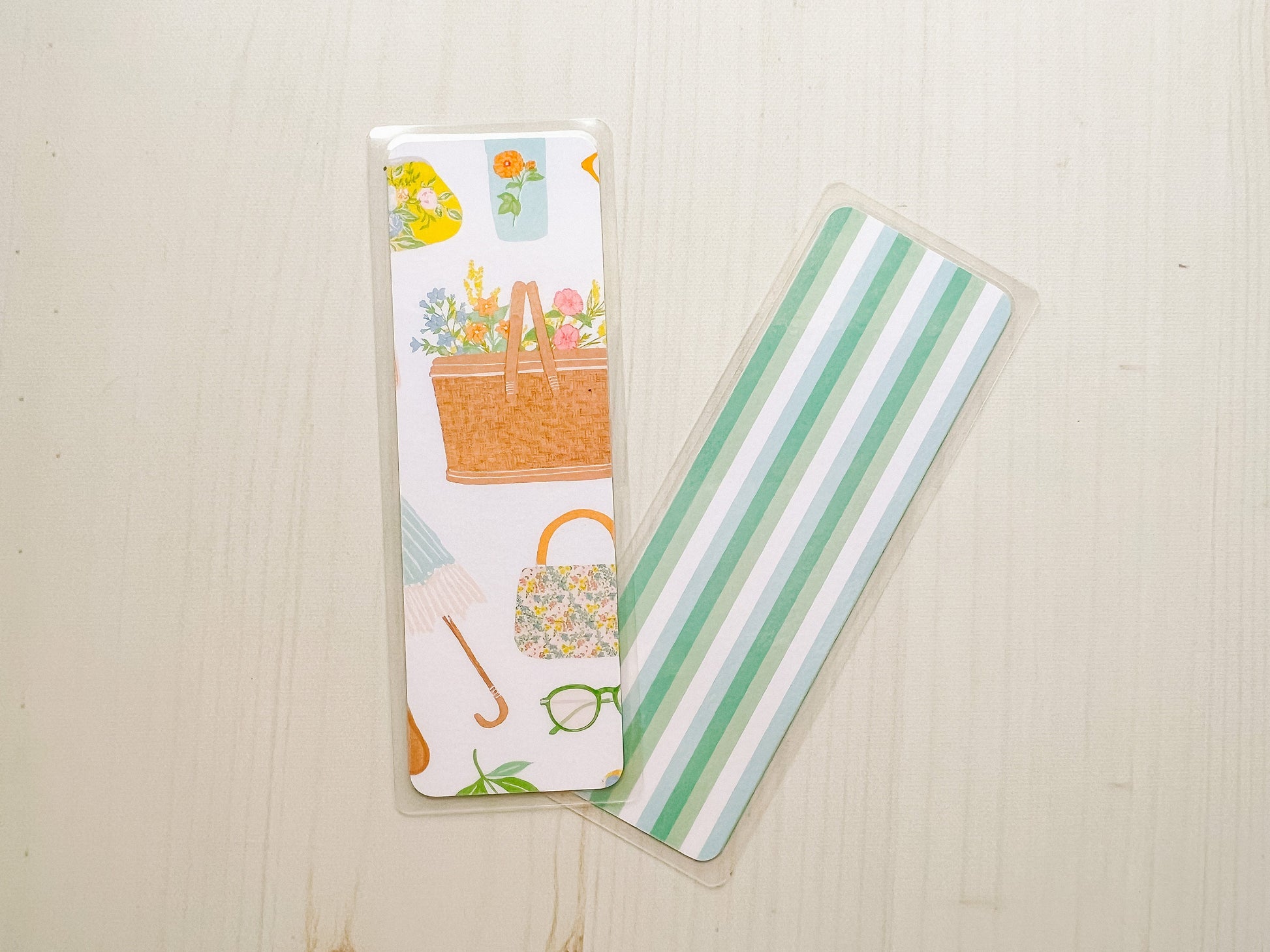Spring Bookworm Bookmark