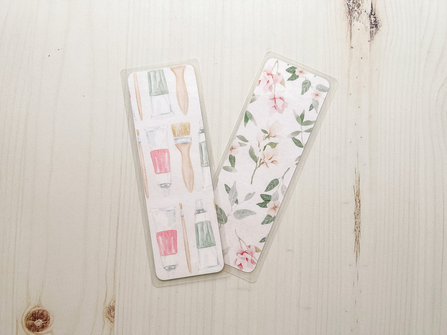 Paint & Paint Brush Painting Art Bookmark