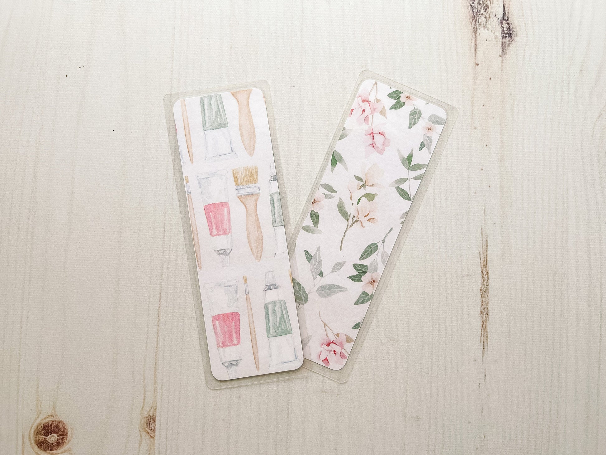 Paint & Paint Brush Painting Art Bookmark