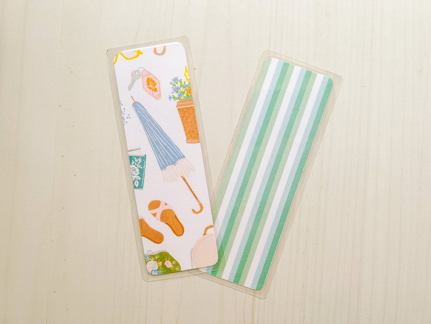 Spring Bookworm Bookmark