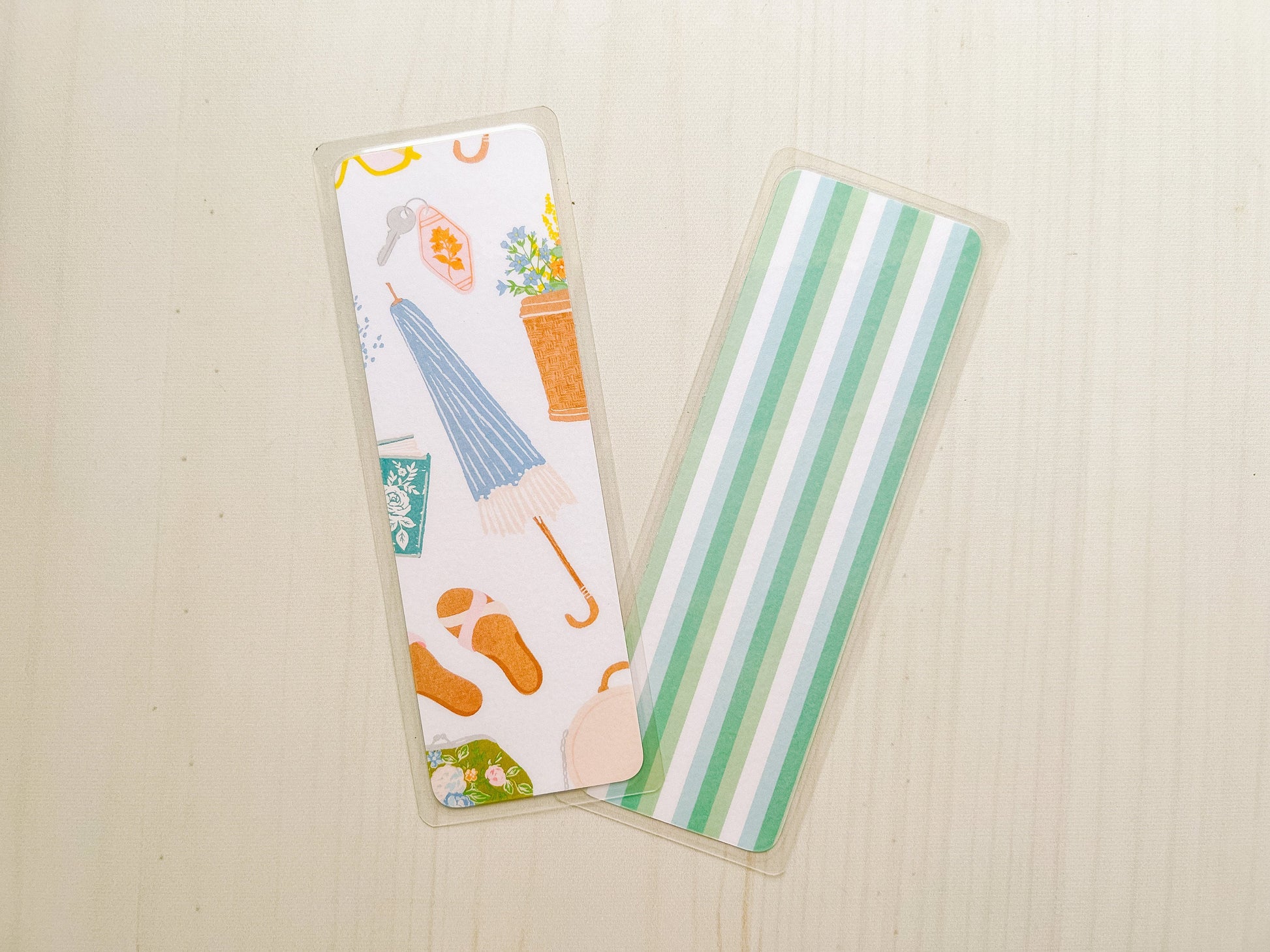 Spring Bookworm Bookmark
