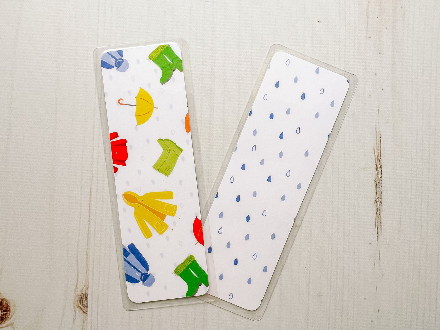 Spring Rain Bookmarks