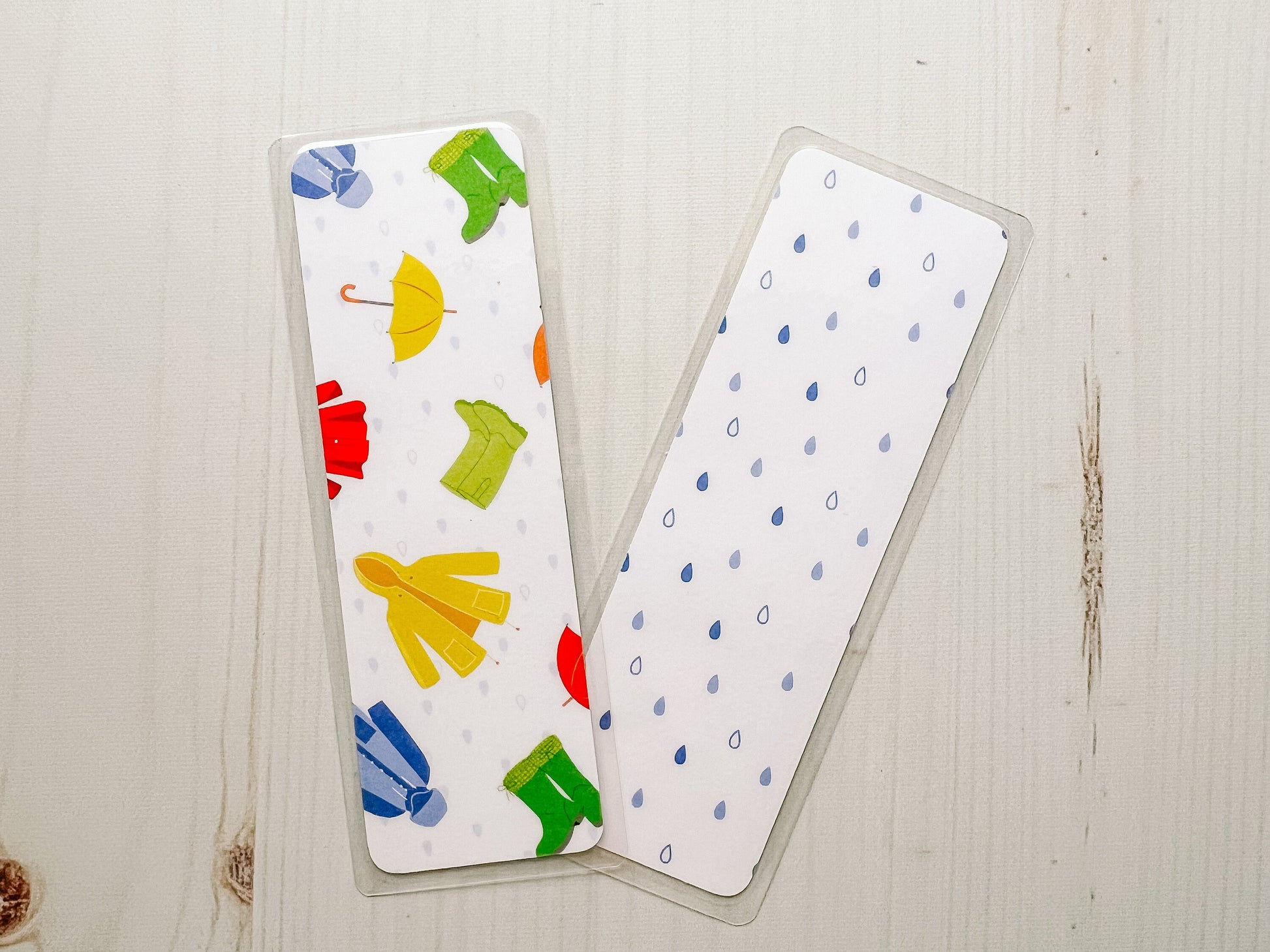 Spring Rain Bookmarks