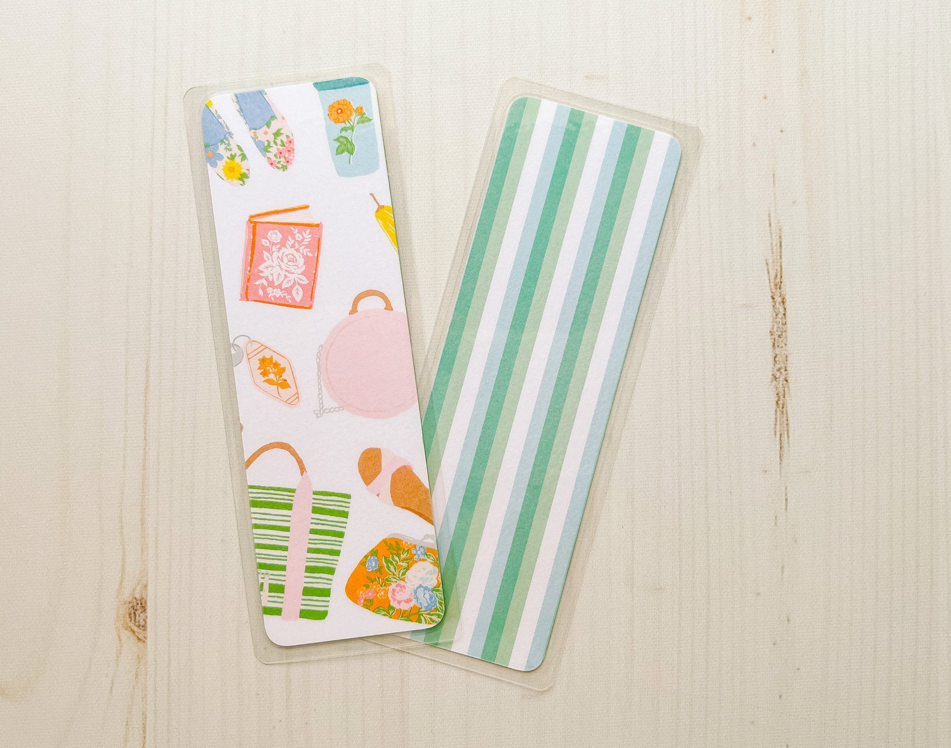 Spring Bookworm Bookmark