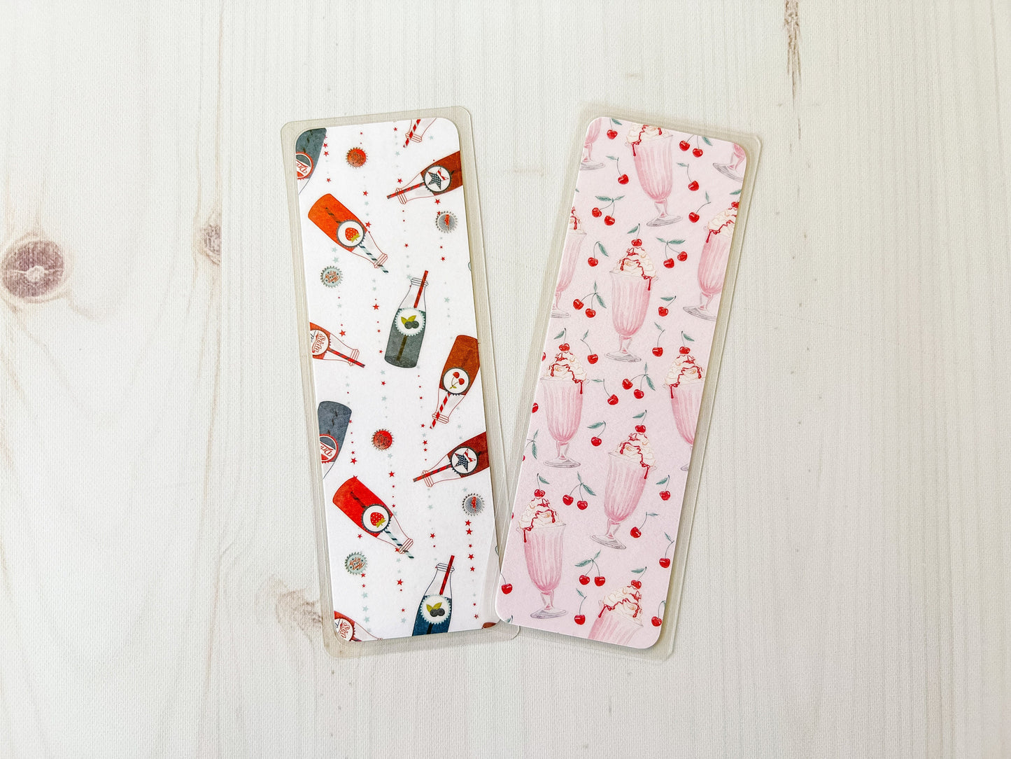 Soda & Milkshakes Bookmark |Summer Bookmark | Cute Bookmark | Food Bookmark | Ice Cream Bookmark | Date Night Bookmark | Drinks Bookmark