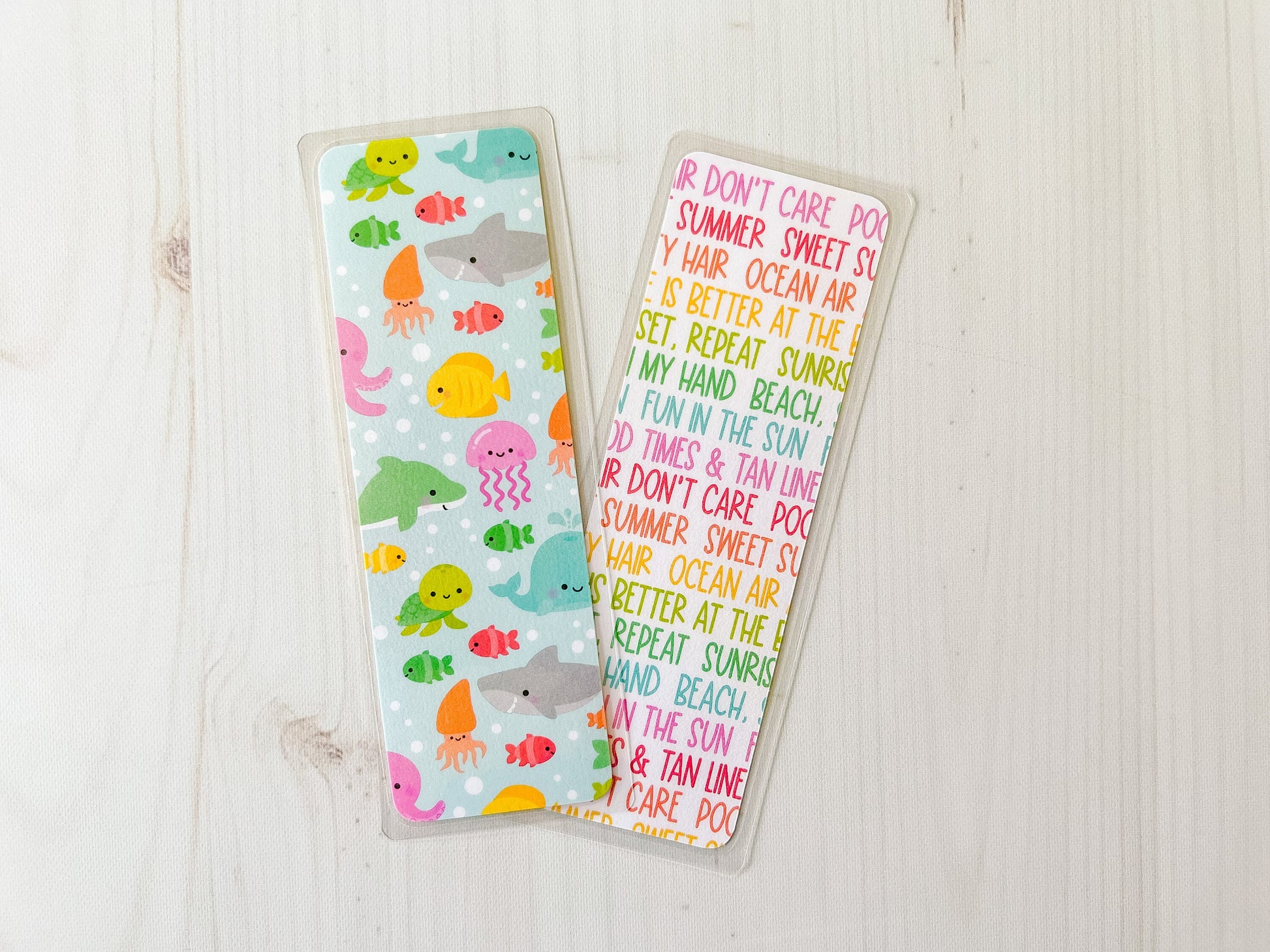 Caribbean Island | Summer Bookmark | Beach Bookmark | Cute Bookmark | Boat Bookmark | Lighthouse Bookmark | Fish Bookmark