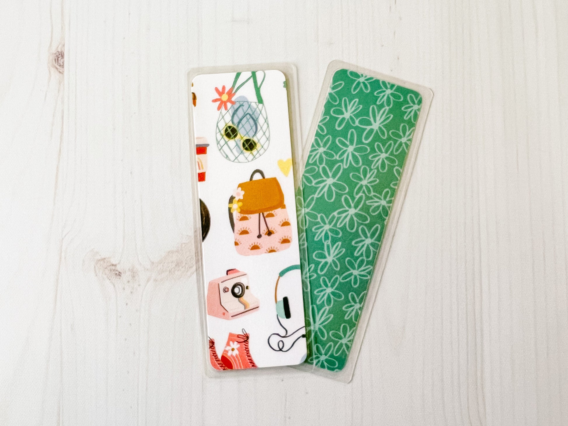 Retro Summer Bookmarks | Roller skate Bookmark | Cute Bookmark | Music Bookmark | Peace Bookmark | Rainbow Bookmark | Love Bookmark
