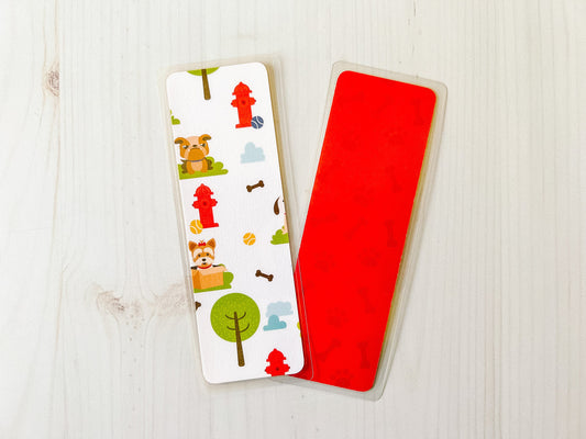 Cute Dogs in the Park Bookmarks | Dog Bookmark | Pets Bookmark | Puppy Bookmark | Dogs Bookmark | Dog Lover Gift | Dog Owner Gift