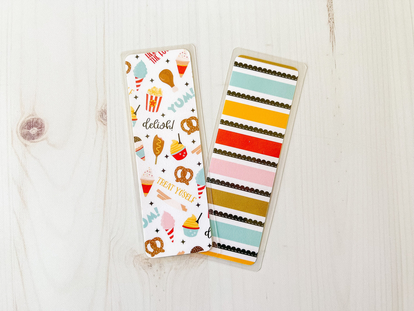 Carnival Snacks |Popcorn Bookmark | Summer Bookmark | Pretzel Bookmark | Cute Bookmark | Food Bookmark | Ice Cream Bookmark | Movie Bookmark