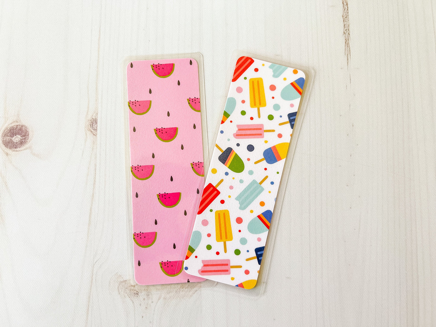 Popsicles & Watermelon Bookmark | Summer Bookmark | Cute Bookmark | Food Bookmark | Flower Bookmark | Fruit Bookmark | Ice Cream Bookmark