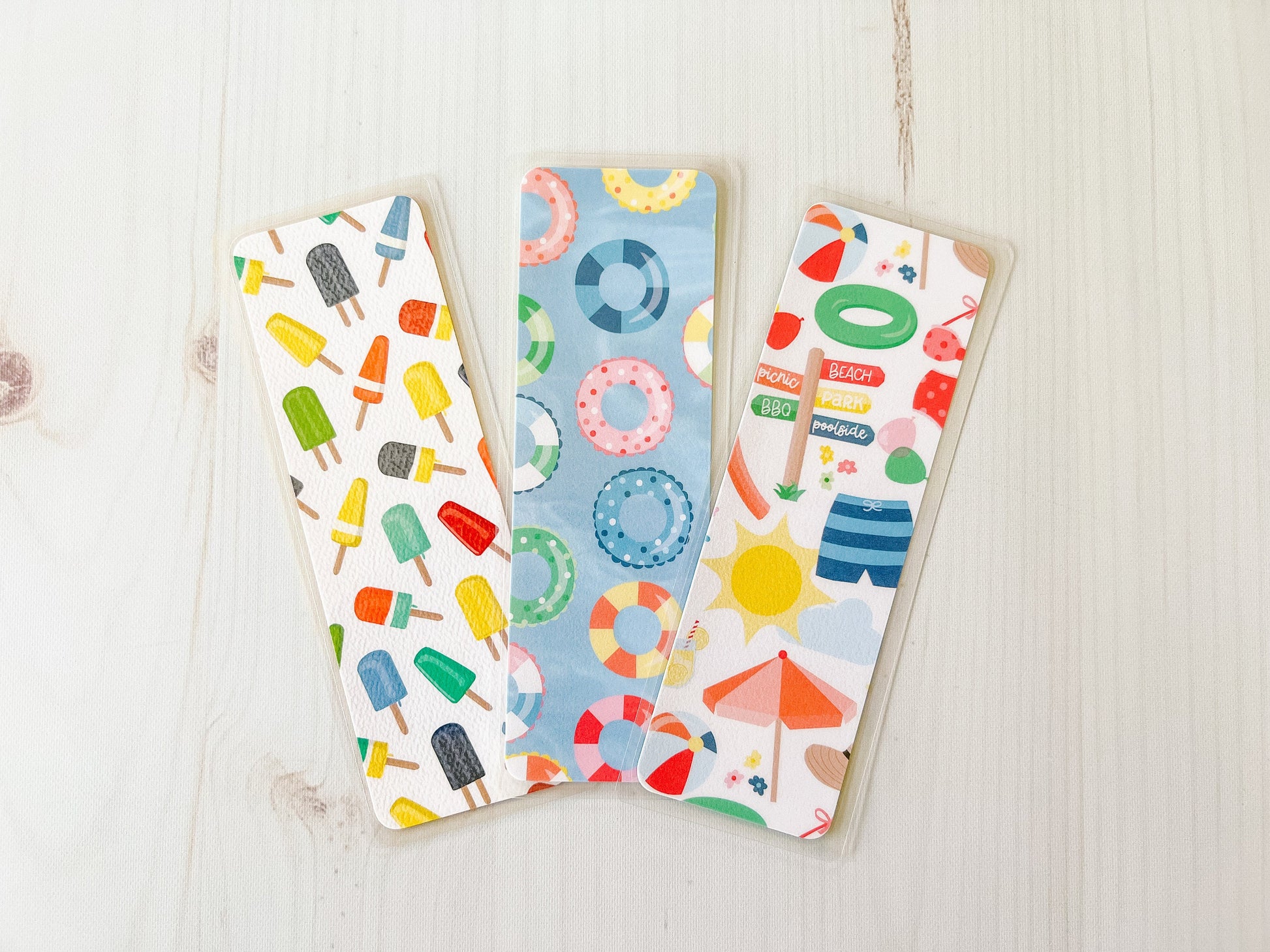 Sunny Pool Day Bookmark | Summer Bookmark | Beach Bookmark | Cute Bookmark | Pool Bookmark | Popsicle Bookmark | Pool Float Bookmark