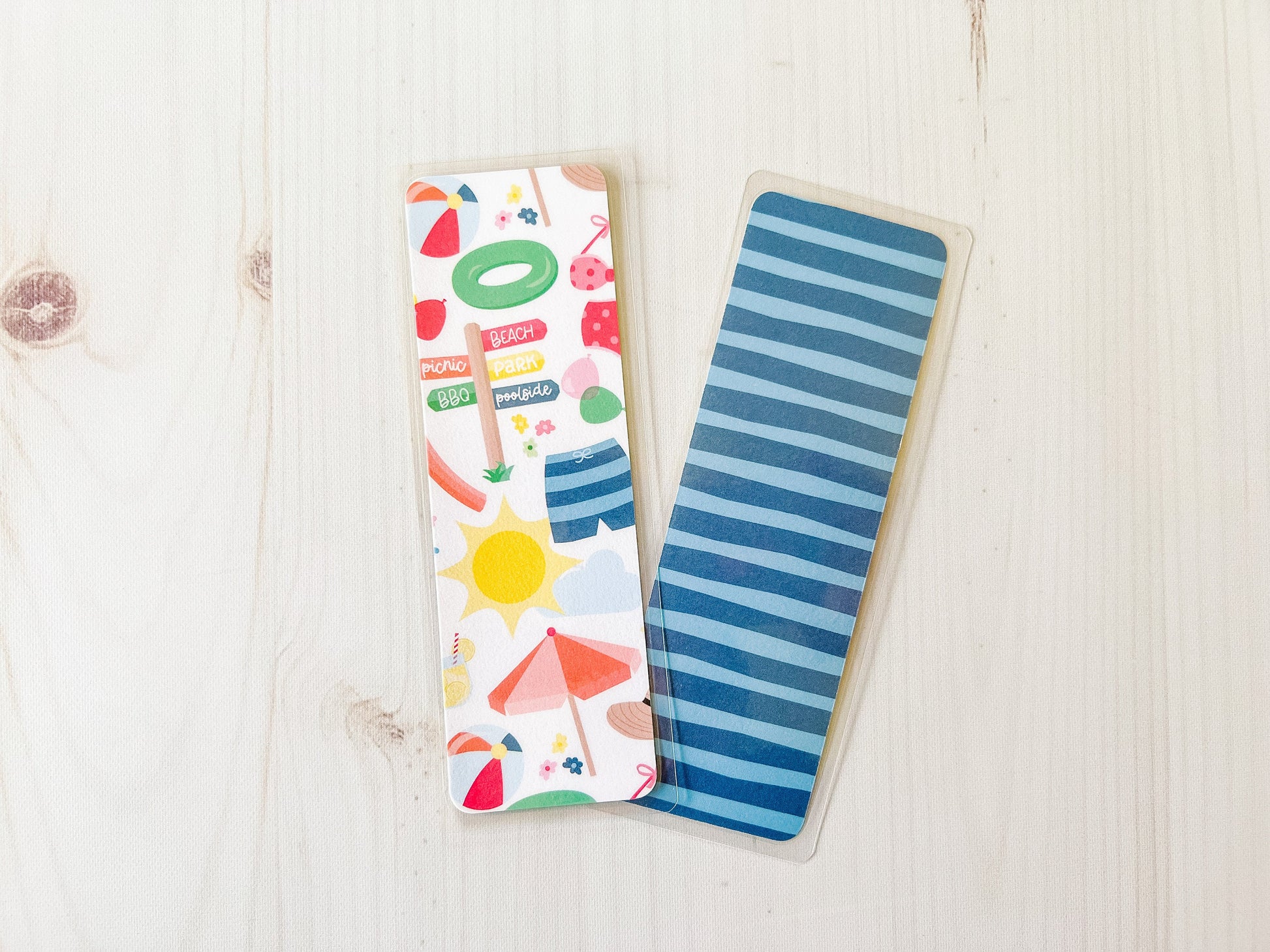 Sunny Pool Day Bookmark | Summer Bookmark | Beach Bookmark | Cute Bookmark | Pool Bookmark | Popsicle Bookmark | Pool Float Bookmark