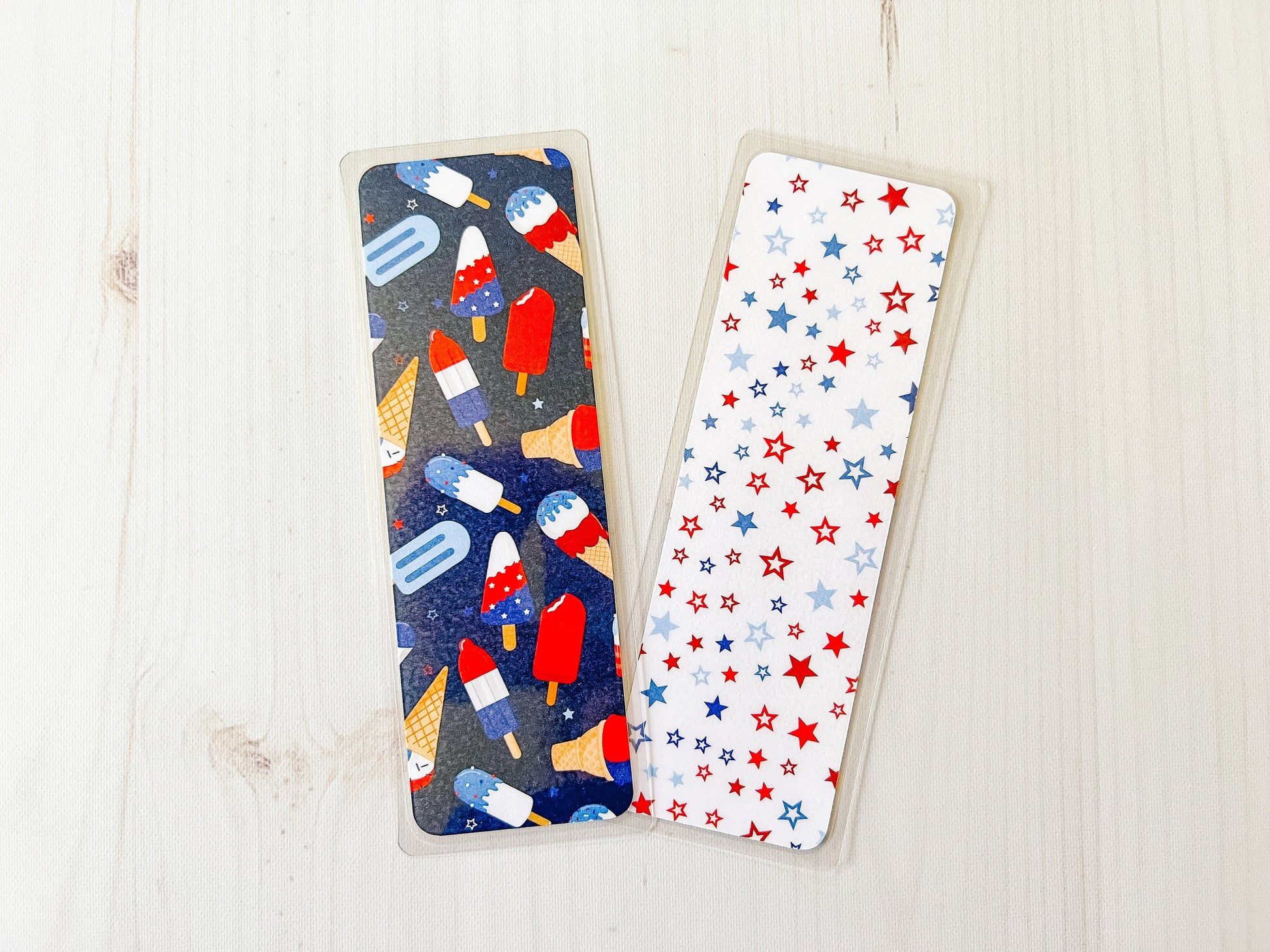 4th of July Summer Bookmarks | Summer Bookmark | Patriotic Bookmark | Cute Bookmark | Ice Cream Bookmark | Popsicle Bookmark | Flag Bookmark