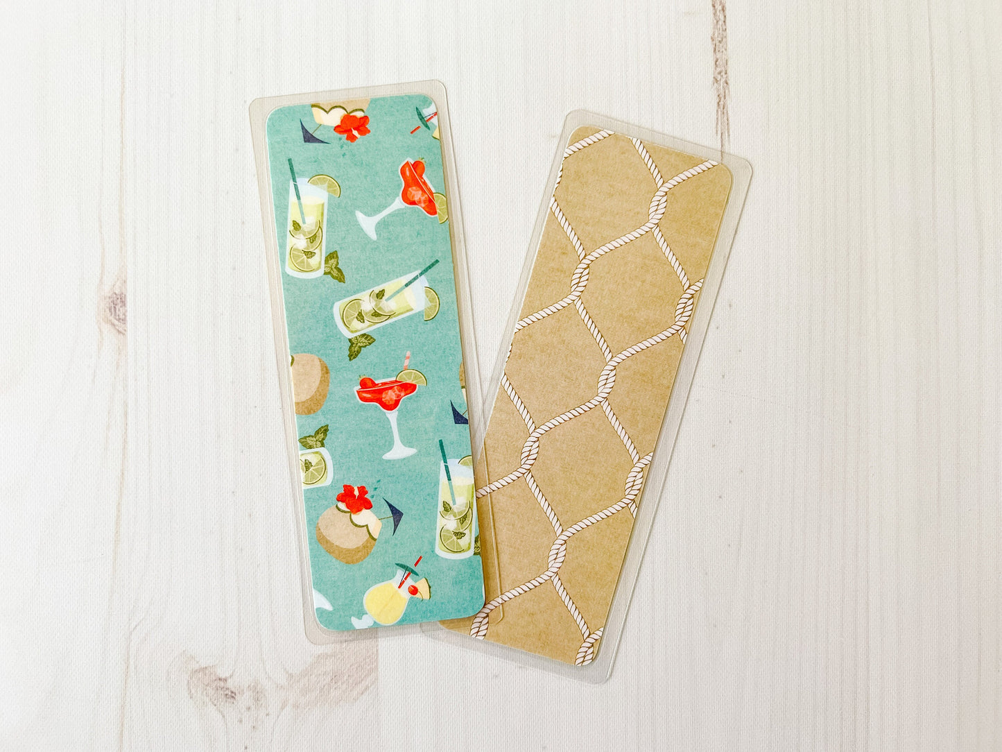Summer Vacation Bookmark | Summer Bookmark | Beach Bookmark | Cute Bookmark | Crab Bookmark | Shells Bookmark | Drinks Bookmark