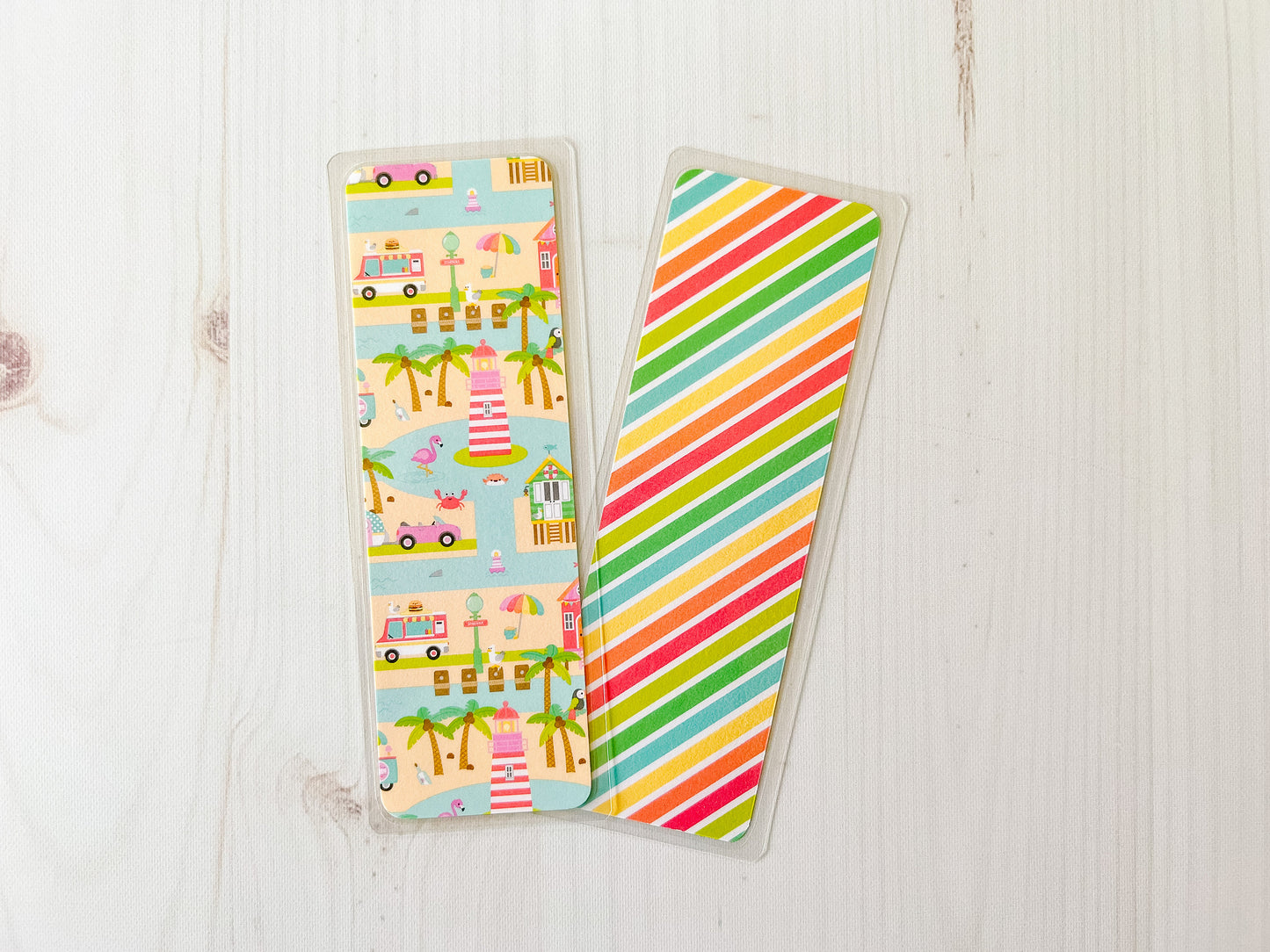 Caribbean Island | Summer Bookmark | Beach Bookmark | Cute Bookmark | Boat Bookmark | Lighthouse Bookmark | Fish Bookmark