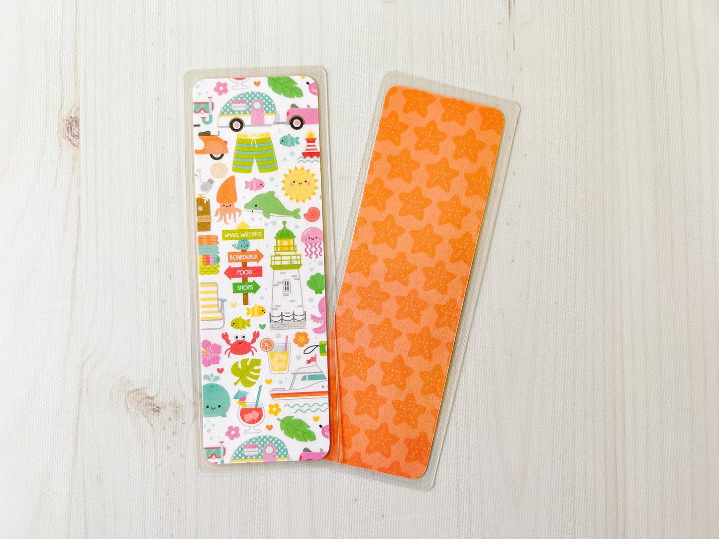 Caribbean Island | Summer Bookmark | Beach Bookmark | Cute Bookmark | Boat Bookmark | Lighthouse Bookmark | Fish Bookmark