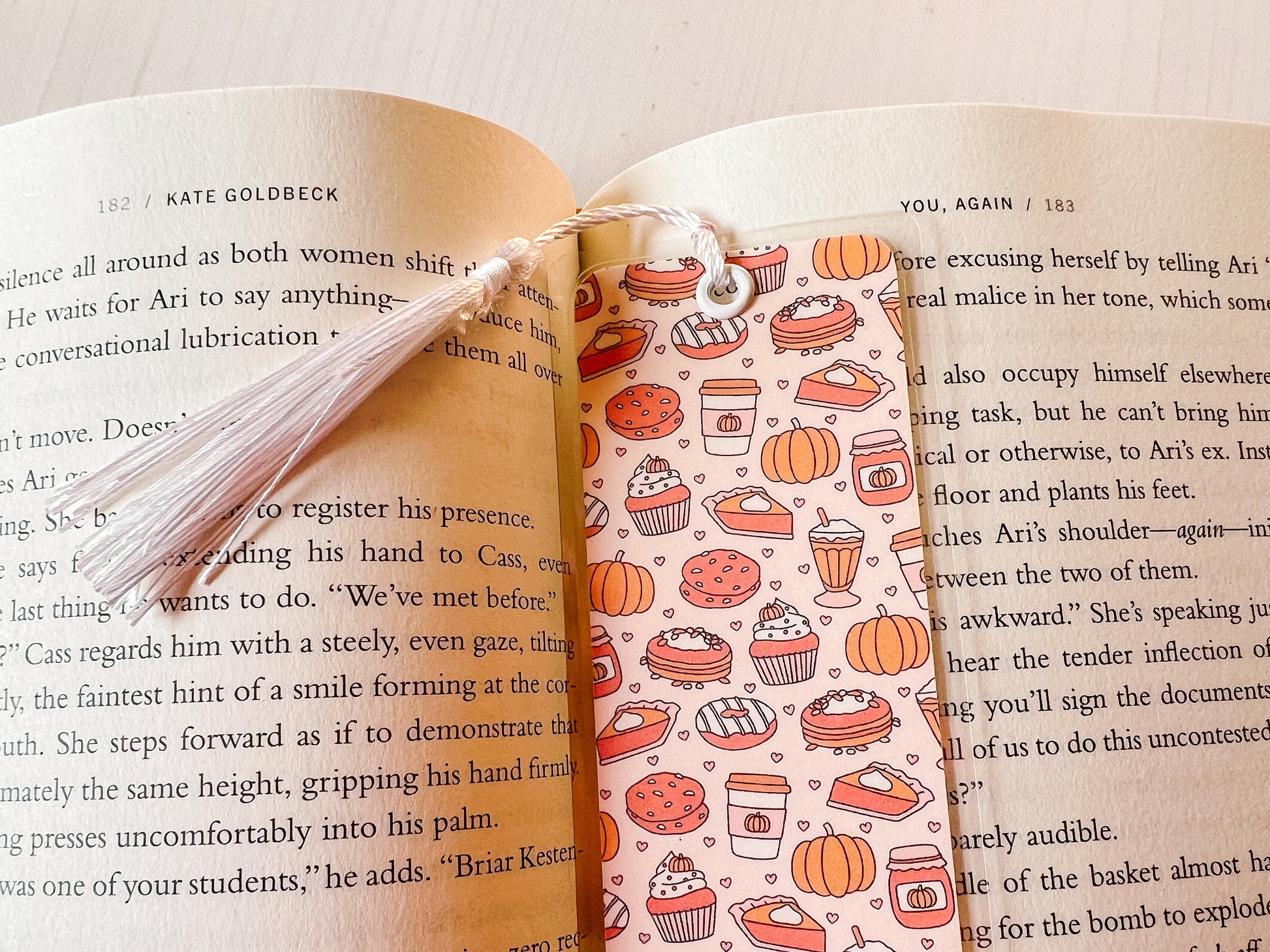 Pumpkin Spice Treats Bookmark | Leaves Bookmark | Autumn Bookmark | Pumpkin Bookmark | Coffee Bookmark | Bookworm Gift | Gift for Reader