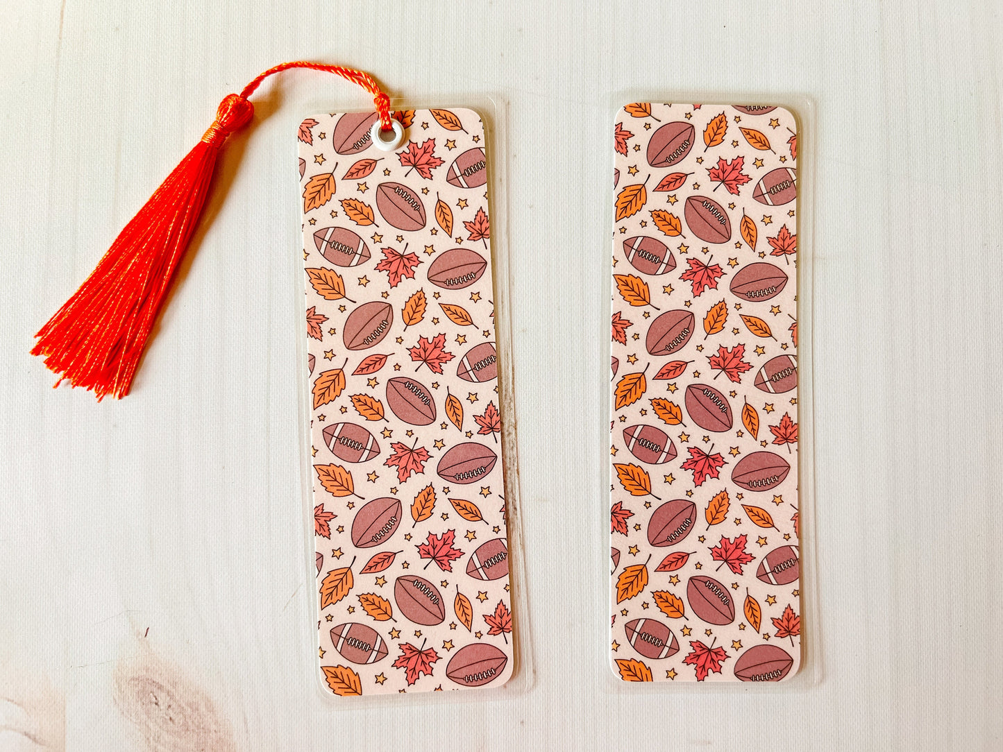 Fall Football Bookmark | Autumn Bookmark | Fall Bookmark | Bookworm Gift | Gift for Reader | Sports Bookmark