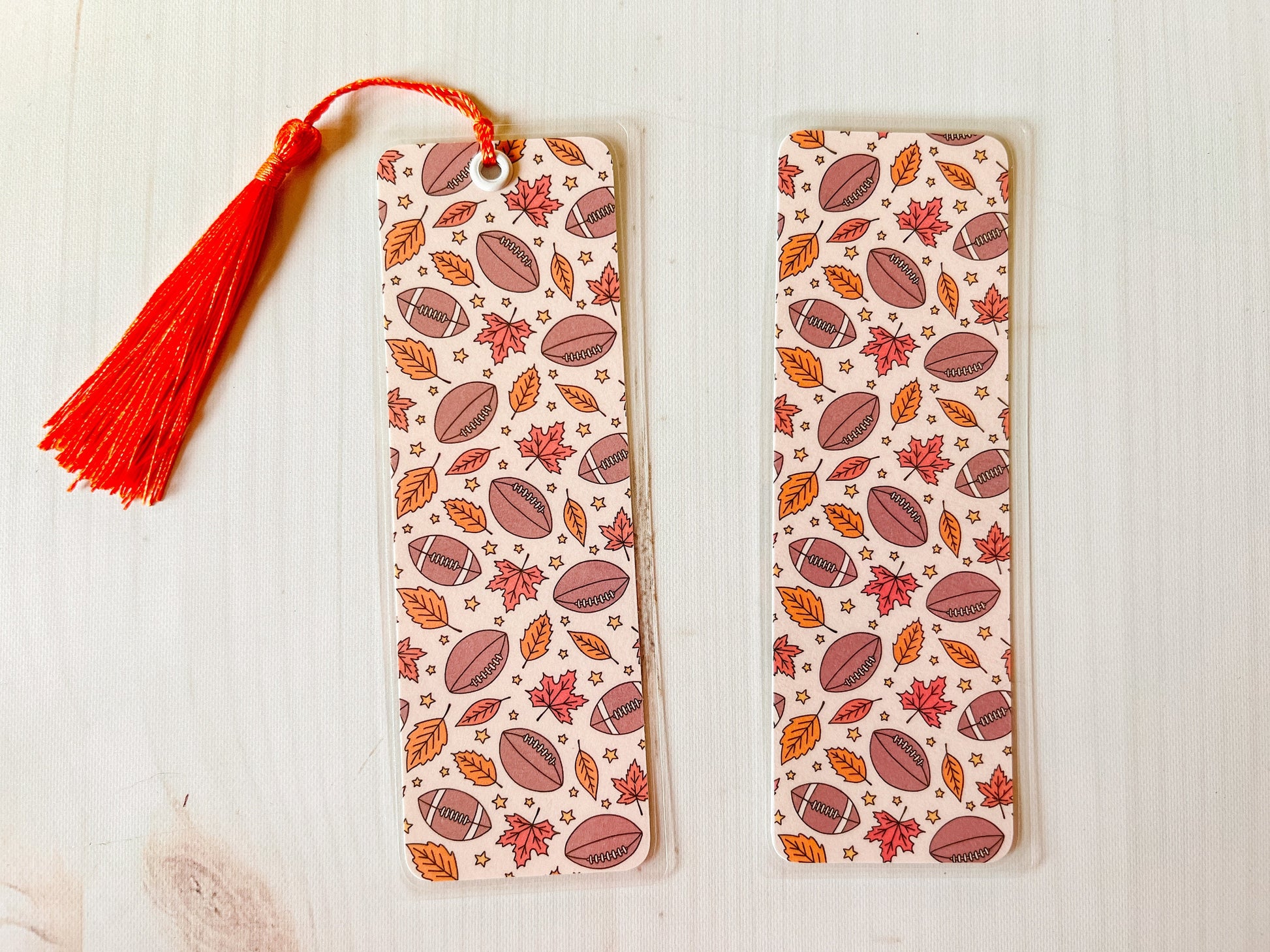Fall Football Bookmark | Autumn Bookmark | Fall Bookmark | Bookworm Gift | Gift for Reader | Sports Bookmark