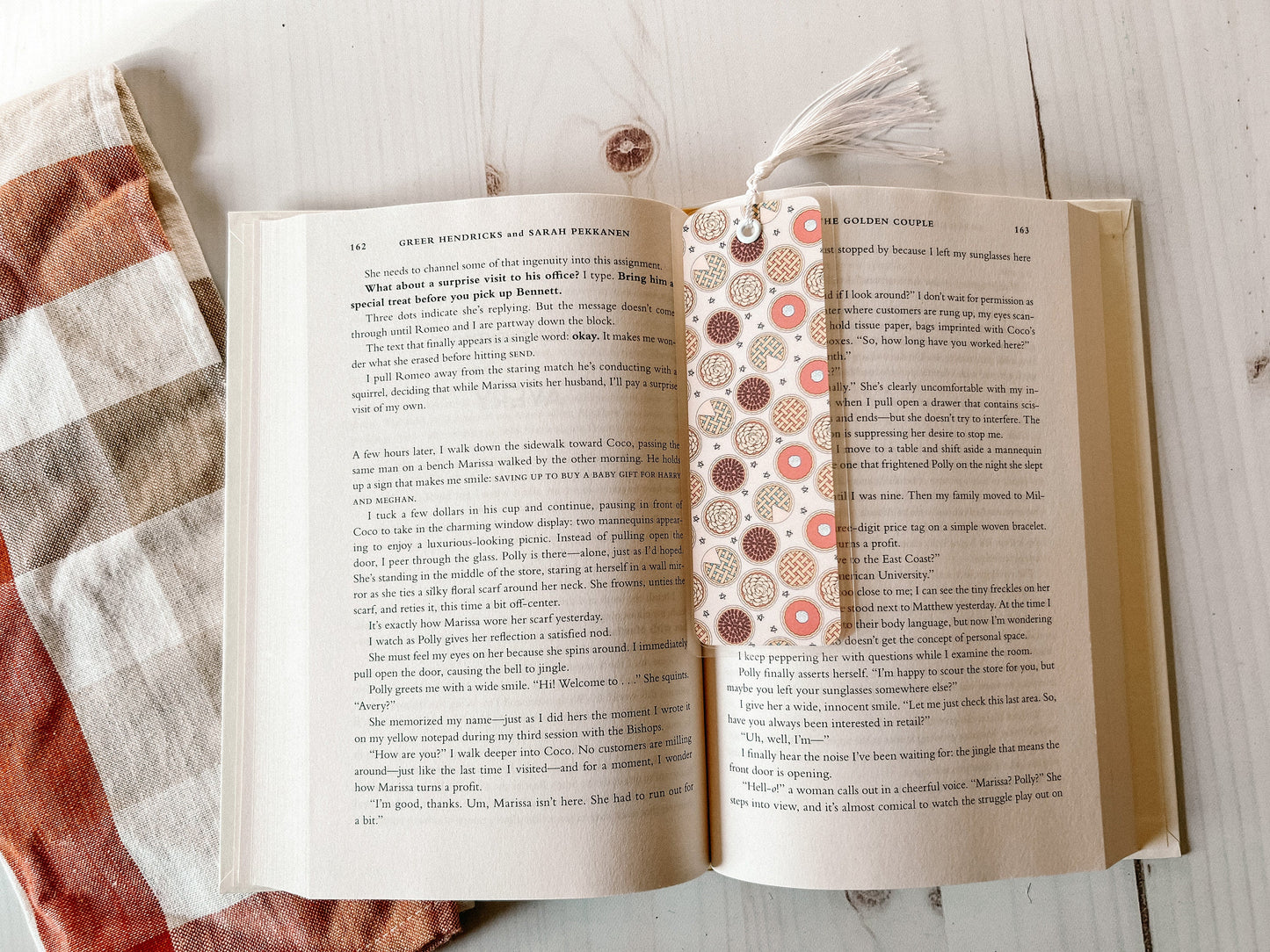 Pies Fall Bookmark | Pumpkin Pie Bookmark | Autumn Bookmark | Leaves Fall Bookmark | Bookworm Gift | Gift for Reader | Apple Pie Bookmark