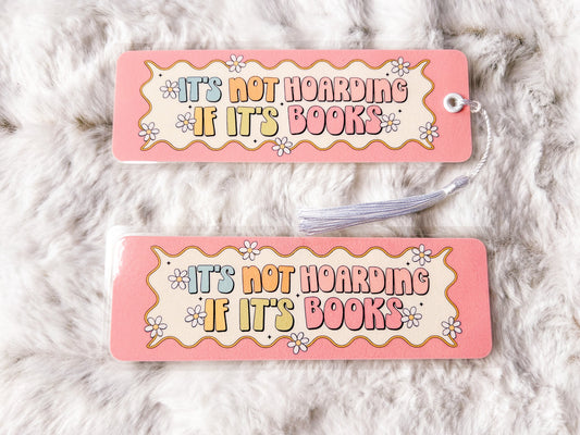 Book Hoarding Bookmark | Book Lovers Bookmark | Laminated Bookmark | Bookworm Gift | Gift for Reader | Librarian Gift