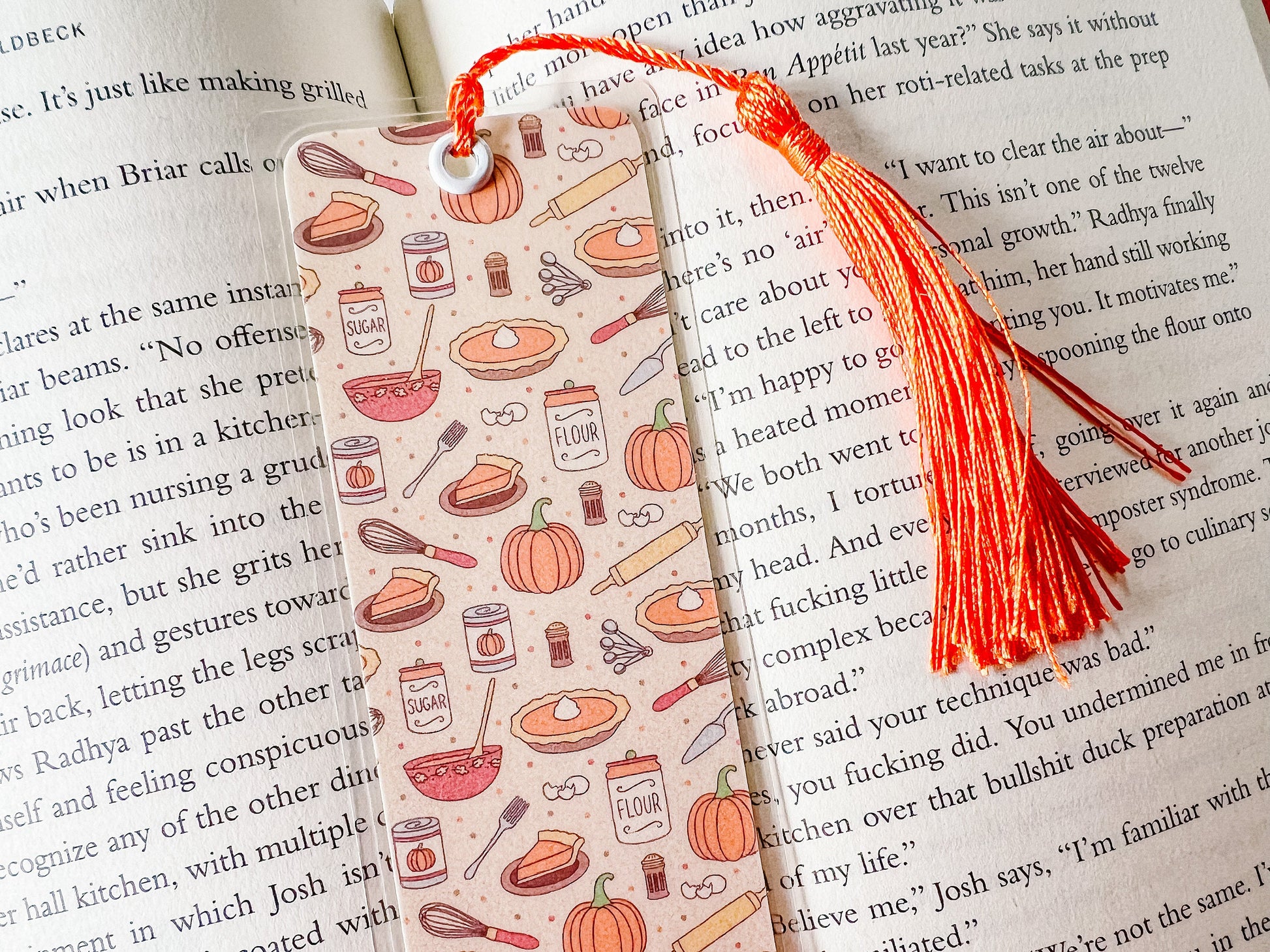Fall Baking Pumpkin Pies Bookmark | Thanksgiving Bookmark | Fall Bookmark | Pumpkin Bookmark | Bookworm Gift | Gift for Reader