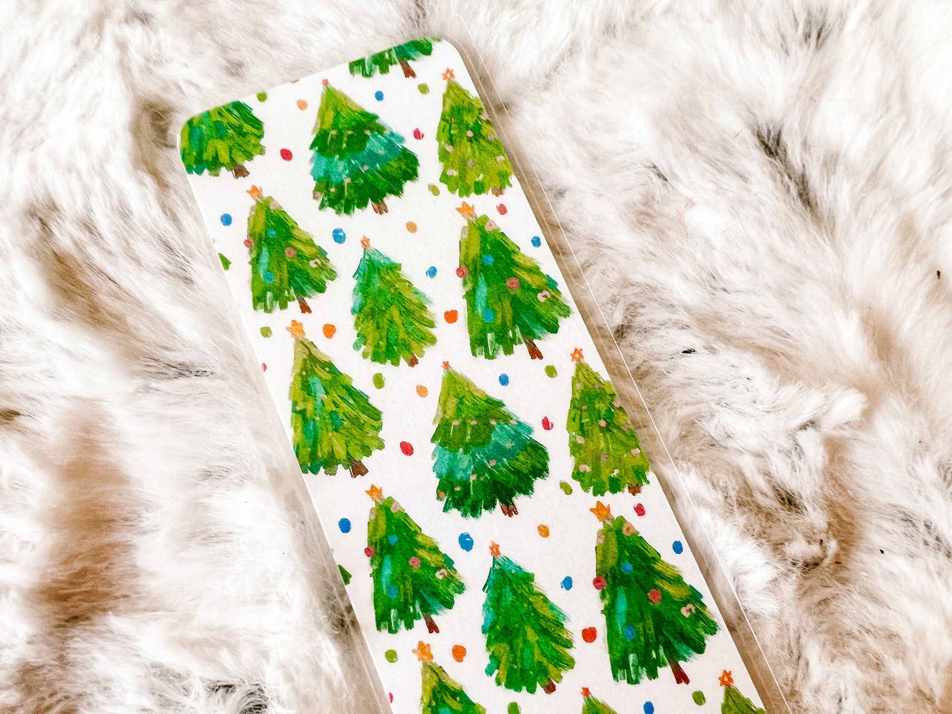 Christmas Trees Christmas Bookmark | Christmas Bookmark | Winter Bookmark | Bookworm Gift | Stocking Stuffer | Gift for Reader