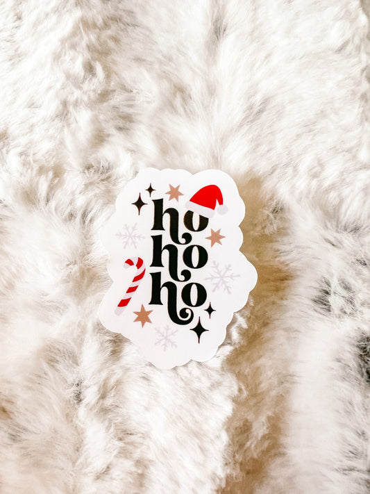 Santa Hat & Candy Canes Christmas Sticker | Reader Sticker | Cute Sticker | Sticker for E-Reader | Book Lover Sticker | Bookworm Sticker
