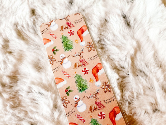 Snowman & Reindeer Christmas Bookmark | Christmas Bookmark | Winter Bookmark | Bookworm Gift | Stocking Stuffer | Gift for Reader