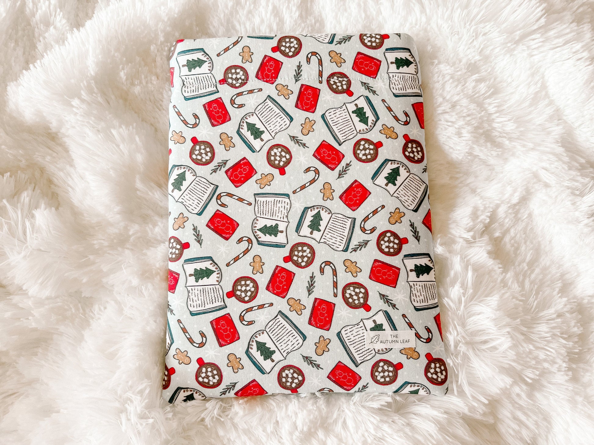 Bookmas Christmas | Christmas Book Cozy | Book Cover | Book Protector
