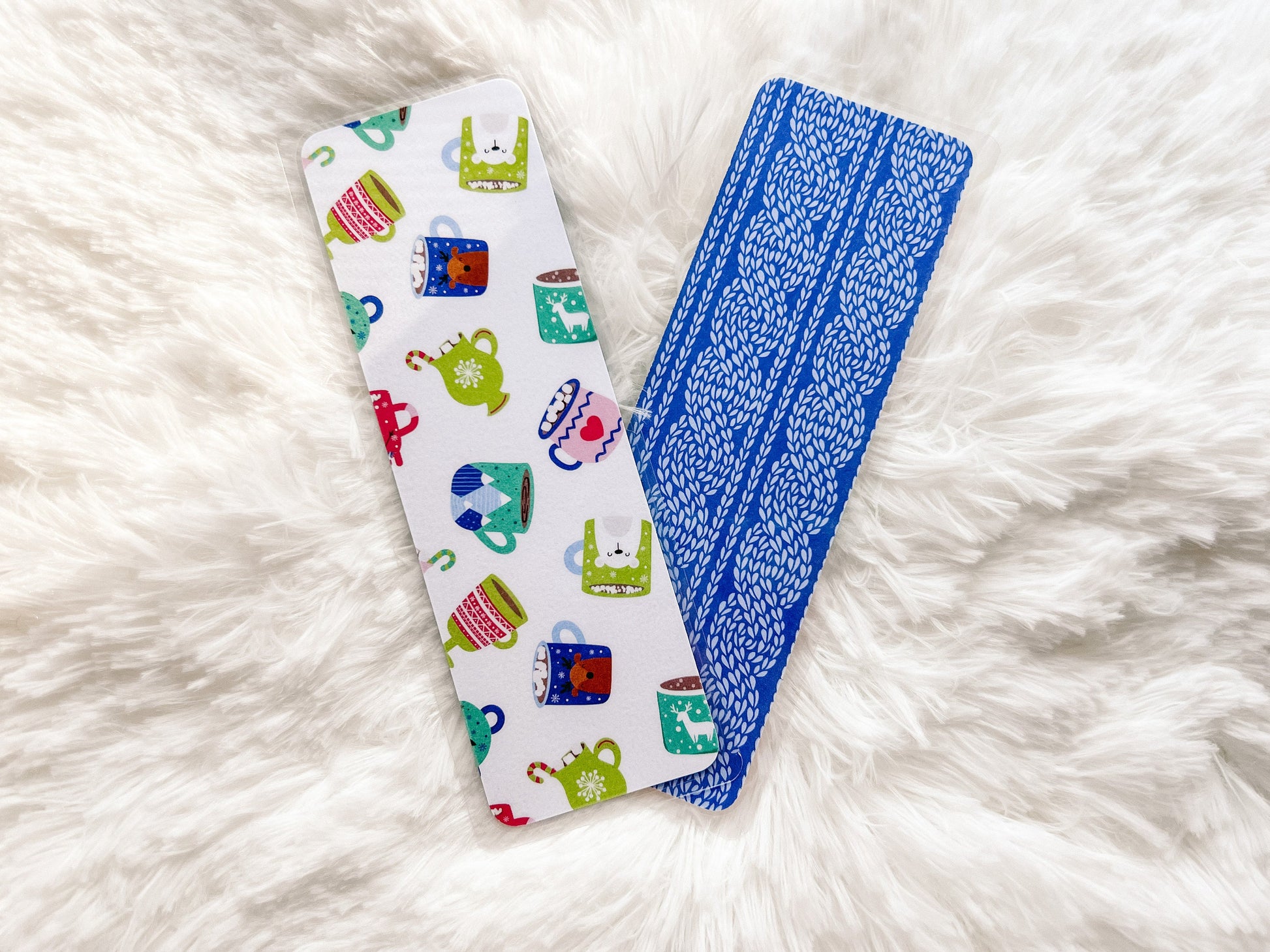 Christmas Mugs Bookmark | Hot Cocoa Bookmark | Christmas Bookmark | Winter Bookmark | Gift for Reader | Christmas Cookie Bookmark