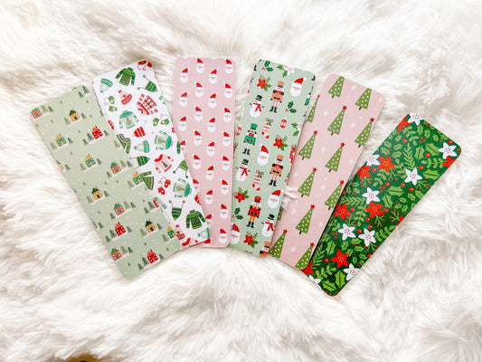 Christmas Village Bookmarks | Christmas Bookmark | Winter Bookmark | Gift for Reader | Bookworm Gift | Christmas Tree Bookmark